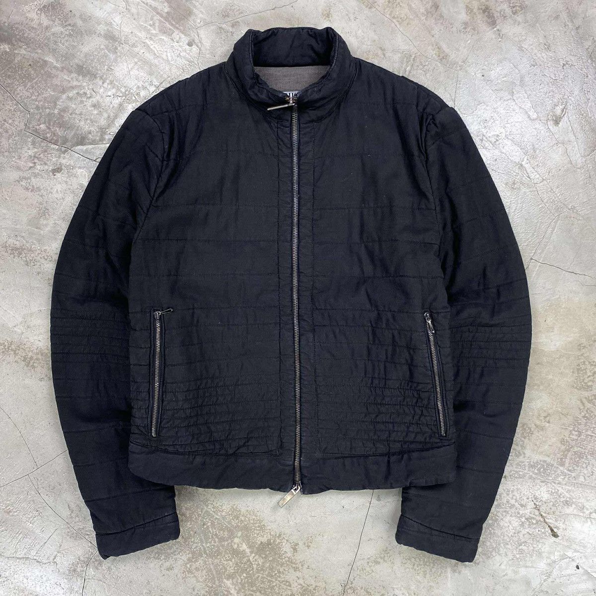 Dirk Bikkembergs Panelled Moto Bomber Jacket Size US M / EU 48-50 / 2 - 1 Thumbnail