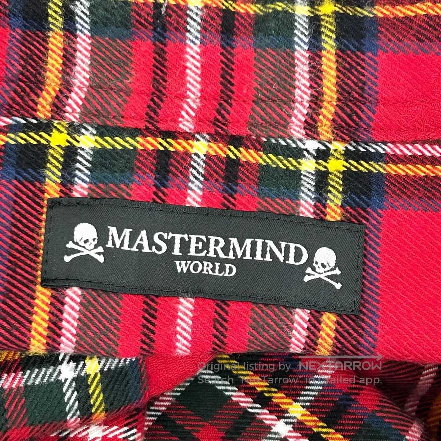 Mastermind Japan mastermind JAPAN Red checkered embroidered logo shirt Size US S / EU 44-46 / 1 - 3 Thumbnail