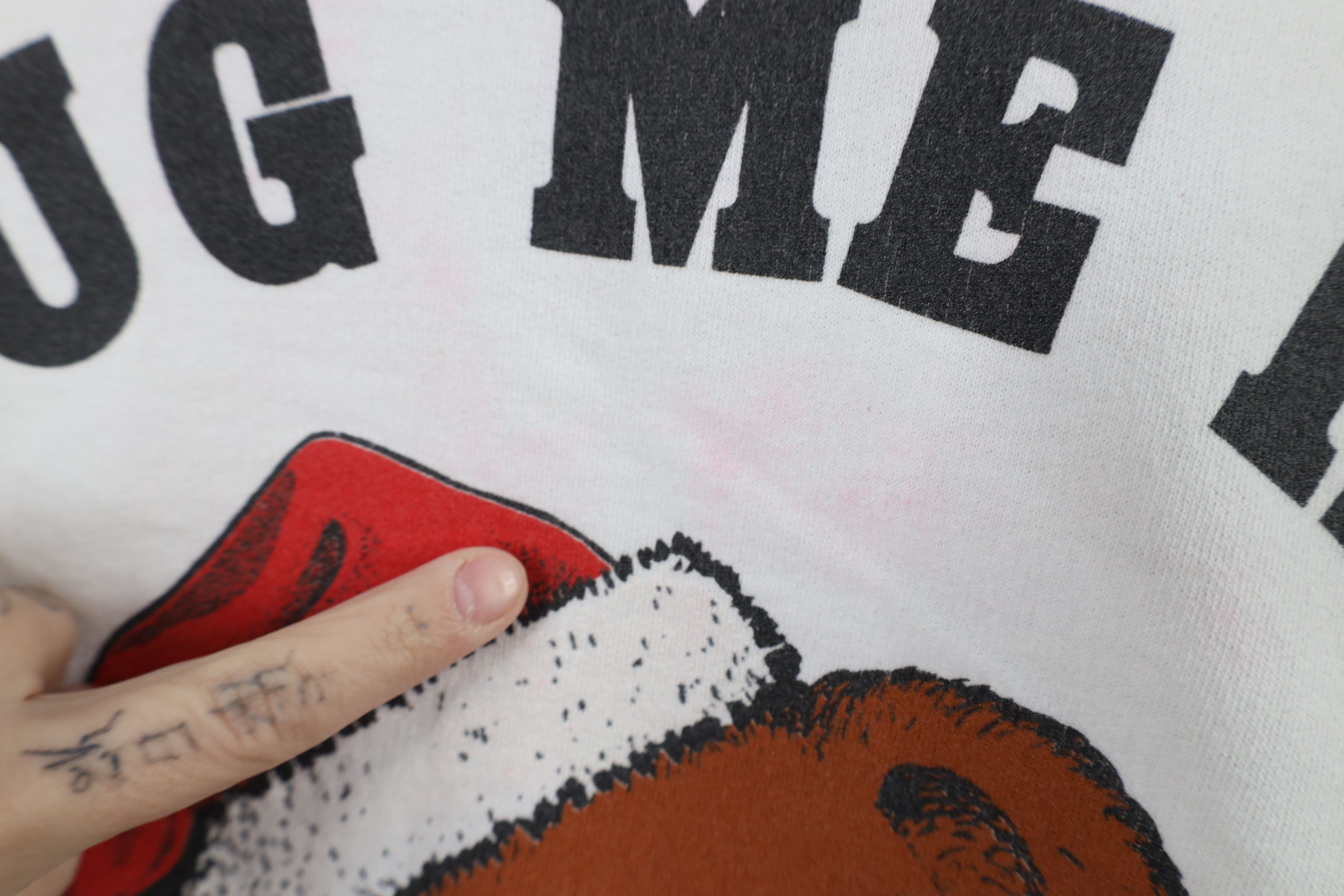 Vintage Vintage 90s Hug Me In Ohio Teddy Bear Christmas Sweatshirt Size S / US 4 / IT 40 - 7 Thumbnail