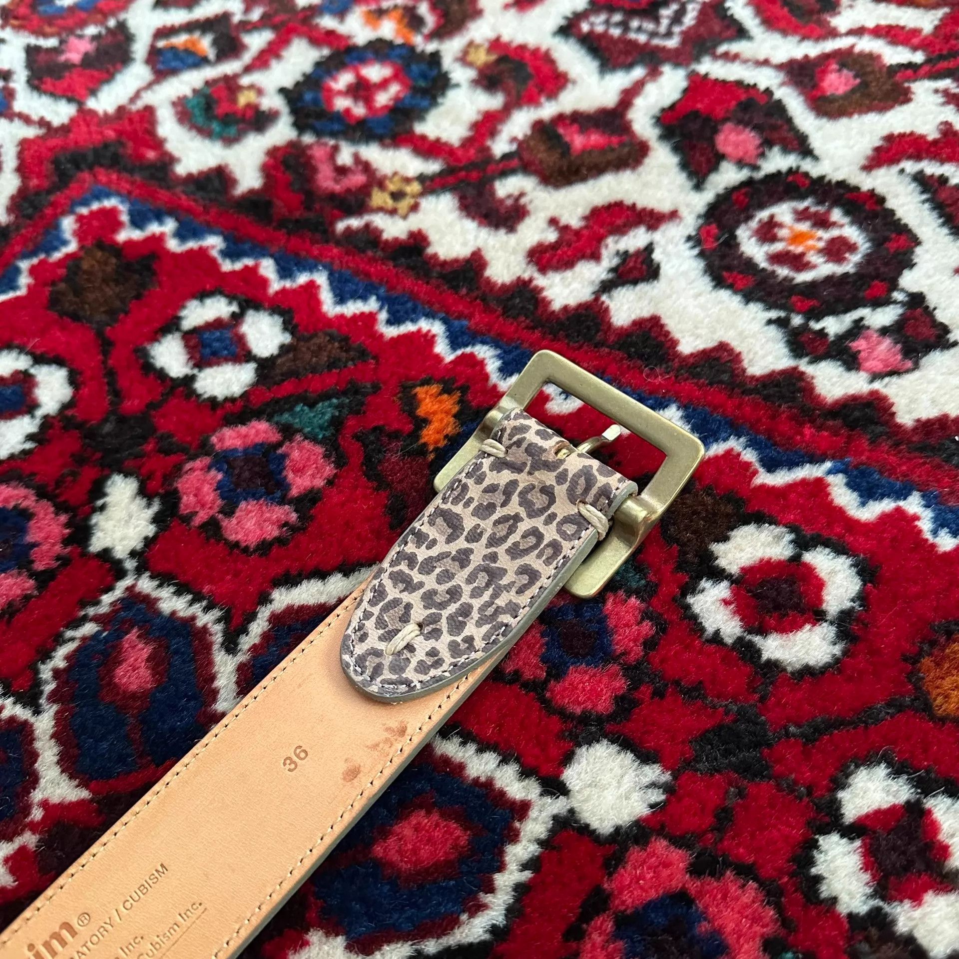 Visvim visvim 17ss leopard belt 36 Size 36 - 7 Thumbnail