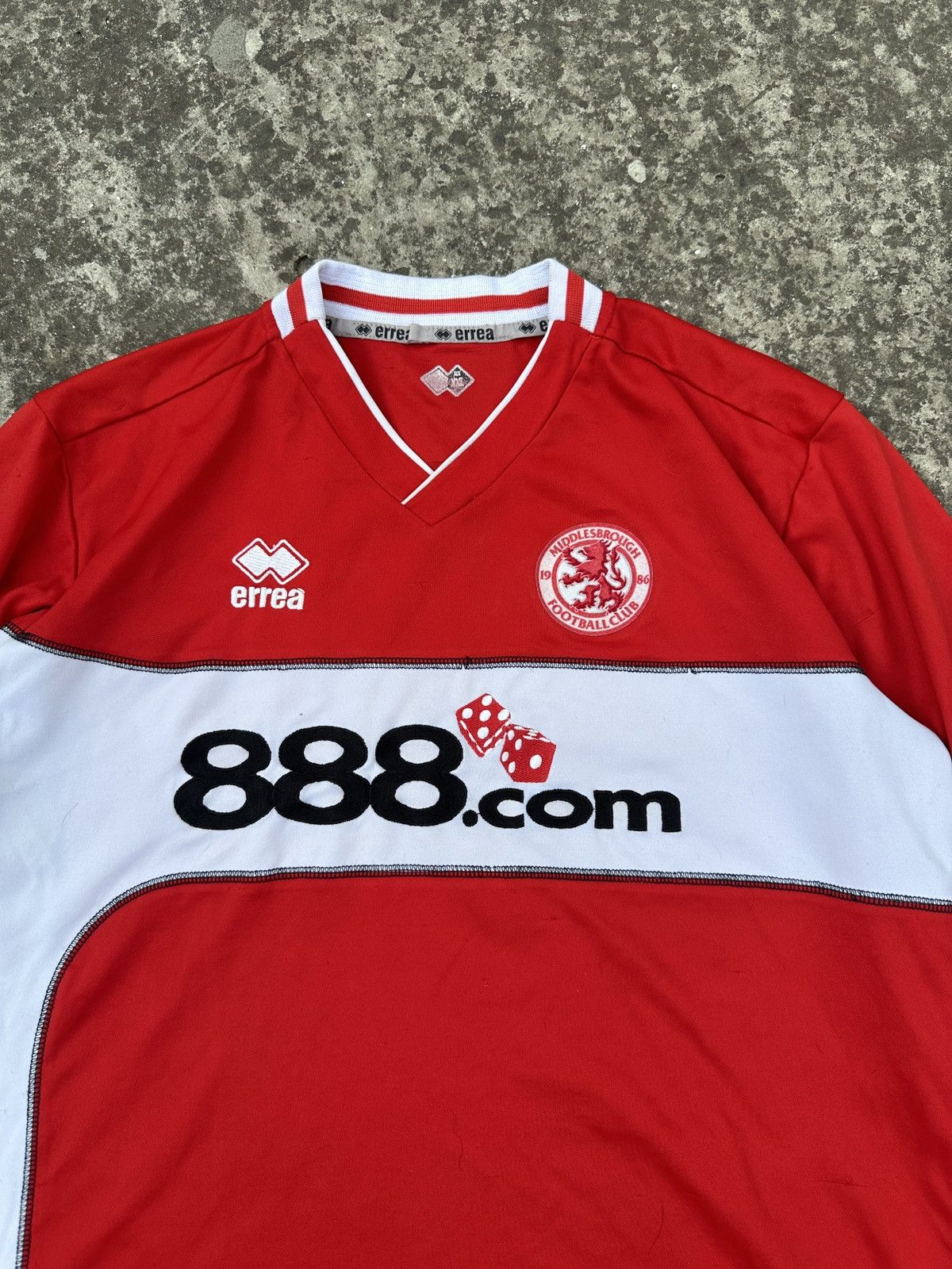 Errea × Vintage Vintage Errea Middlesbrough Soccer Jersey Streetwear Rare Size US XXL / EU 58 / 5 - 2 Thumbnail