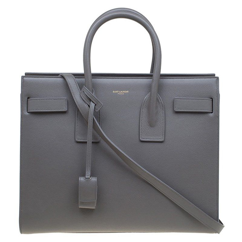 Saint Laurent Paris o1b1hav110924 Size: OS / Sac De Jour Leather Bag Storm Grey Size ONE SIZE - 1 Thumbnail