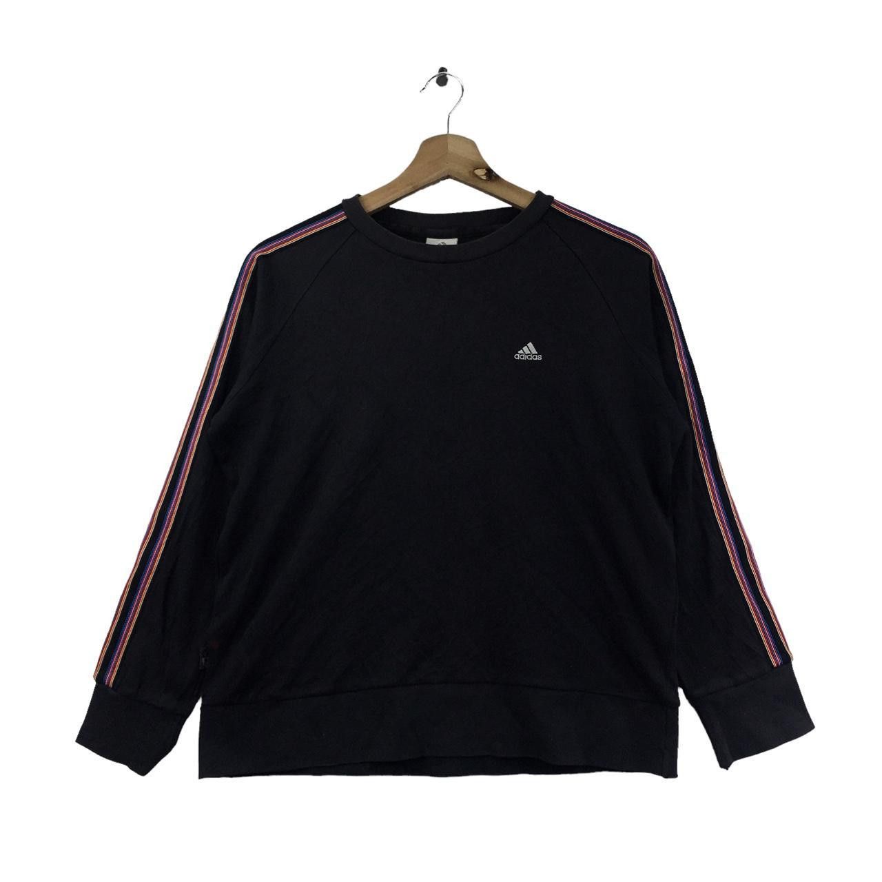 Adidas Vtg 90’ ADIDAS EQUIPMENT 3 Stripes Minimalist Sweatshirt Size S / US 4 / IT 40 - 1 Thumbnail