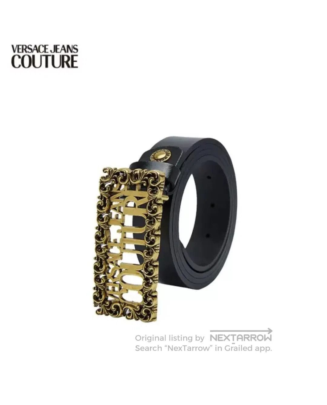 Versace Jeans Couture Versace Jeans Couture Baroque Logo Belt. Size ONE SIZE - 4 Thumbnail