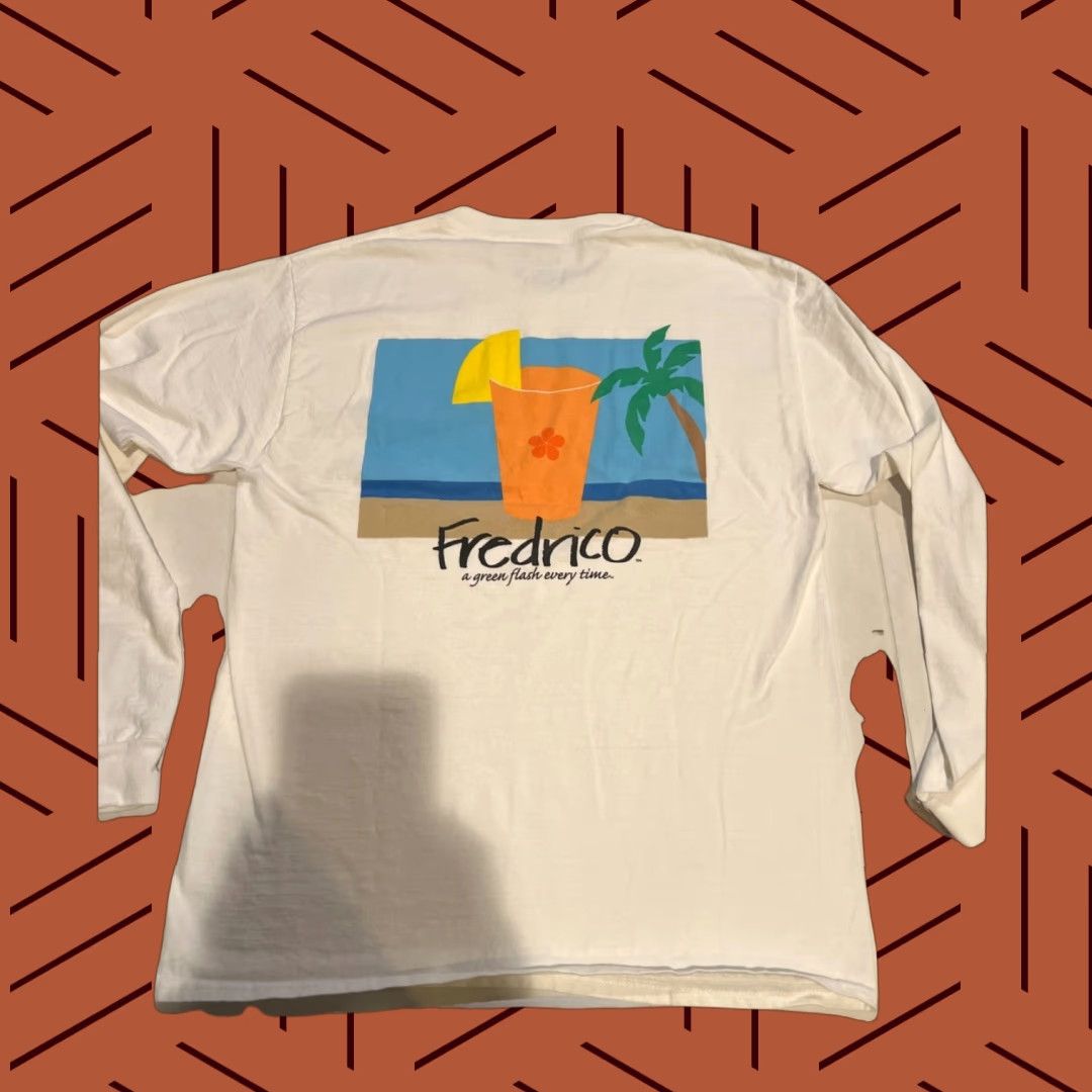 Hanes Mauna Kea Hotel Orange Flower Logo L/S Shirt Adult Medium White Hanes Shirt Logo Graphic Print Surfer Retro Men Women Size US M / EU 48-50 / 2 - 1 Thumbnail