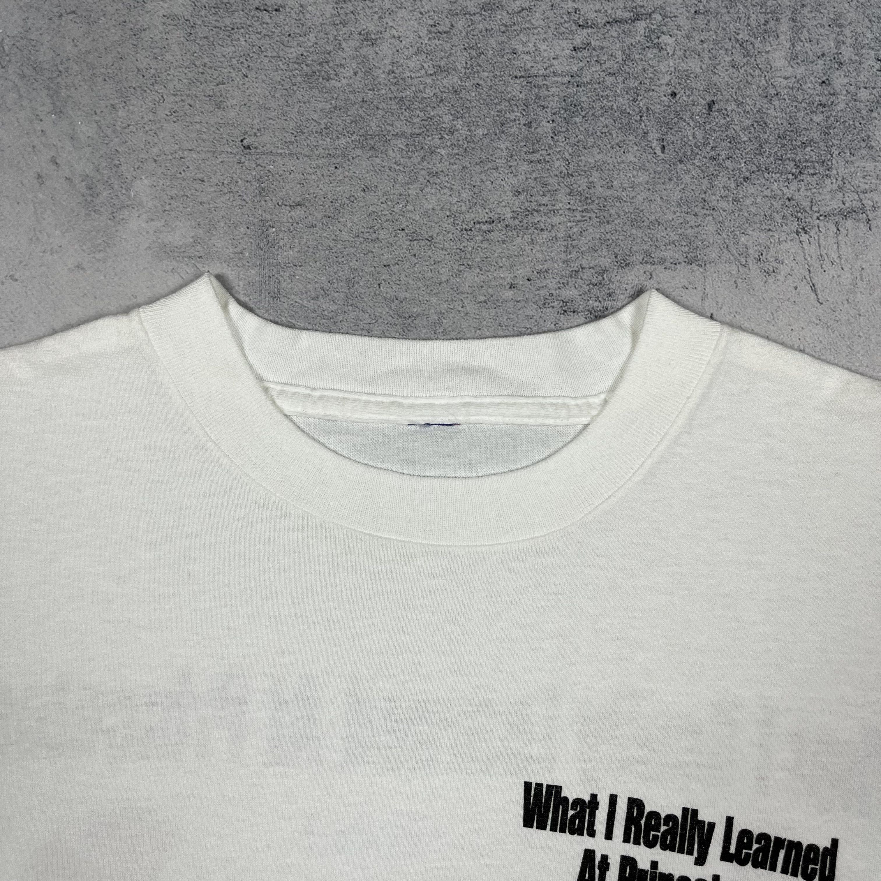 Vintage Vintage “What I Really Learned At Princeton” T Shirt 1994 Size US XL / EU 56 / 4 - 18 Thumbnail