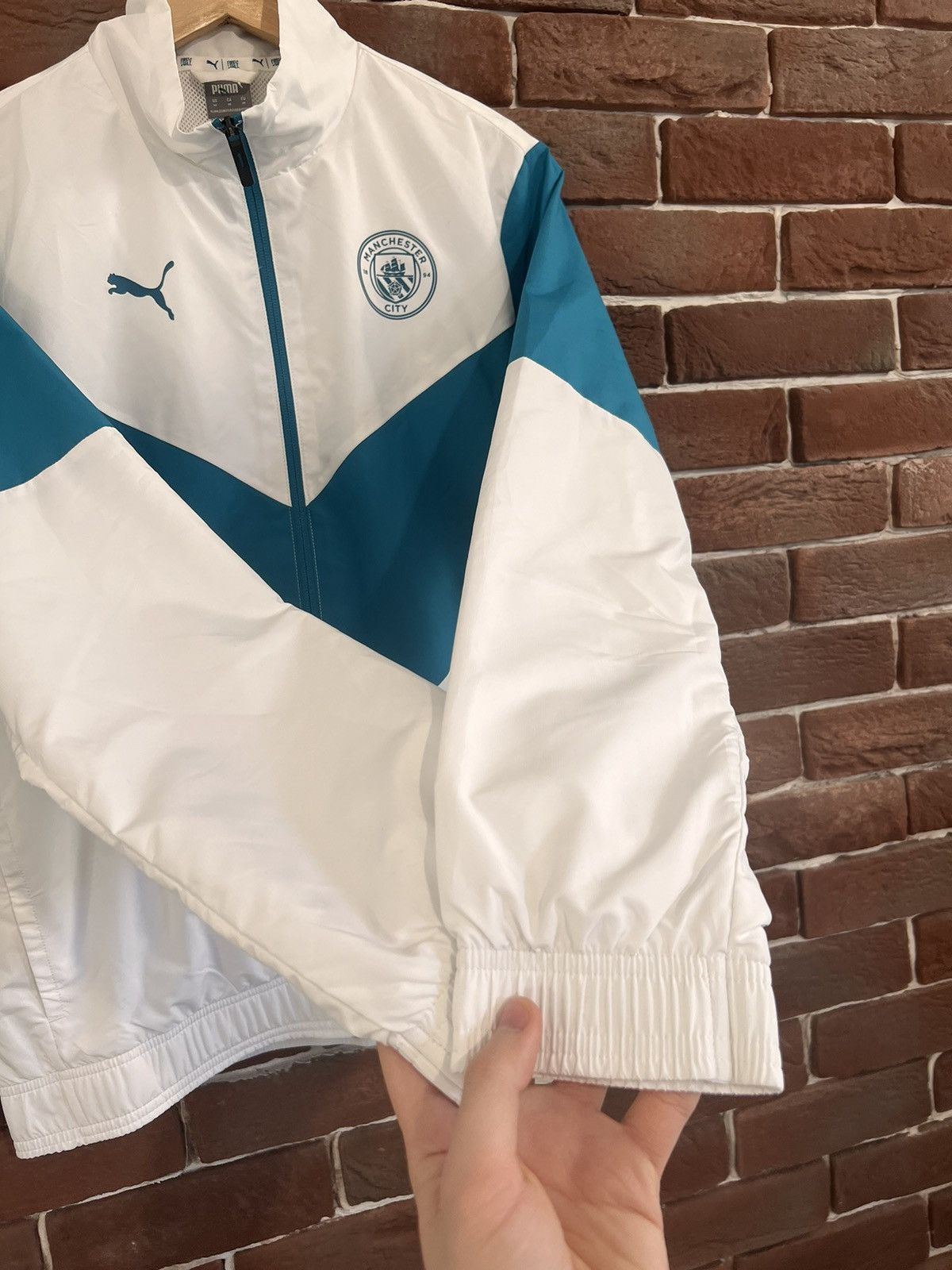 Puma Rare Puna Manchester City Soccer Light Jacket Windbreaker Size US M / EU 48-50 / 2 - 5 Thumbnail