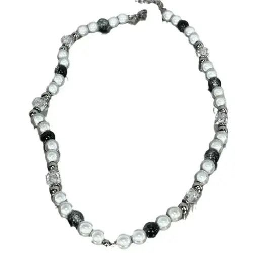 Jewelry Reflective Bead Splice Collar Neck Choker Chain Size ONE SIZE - 4 Thumbnail
