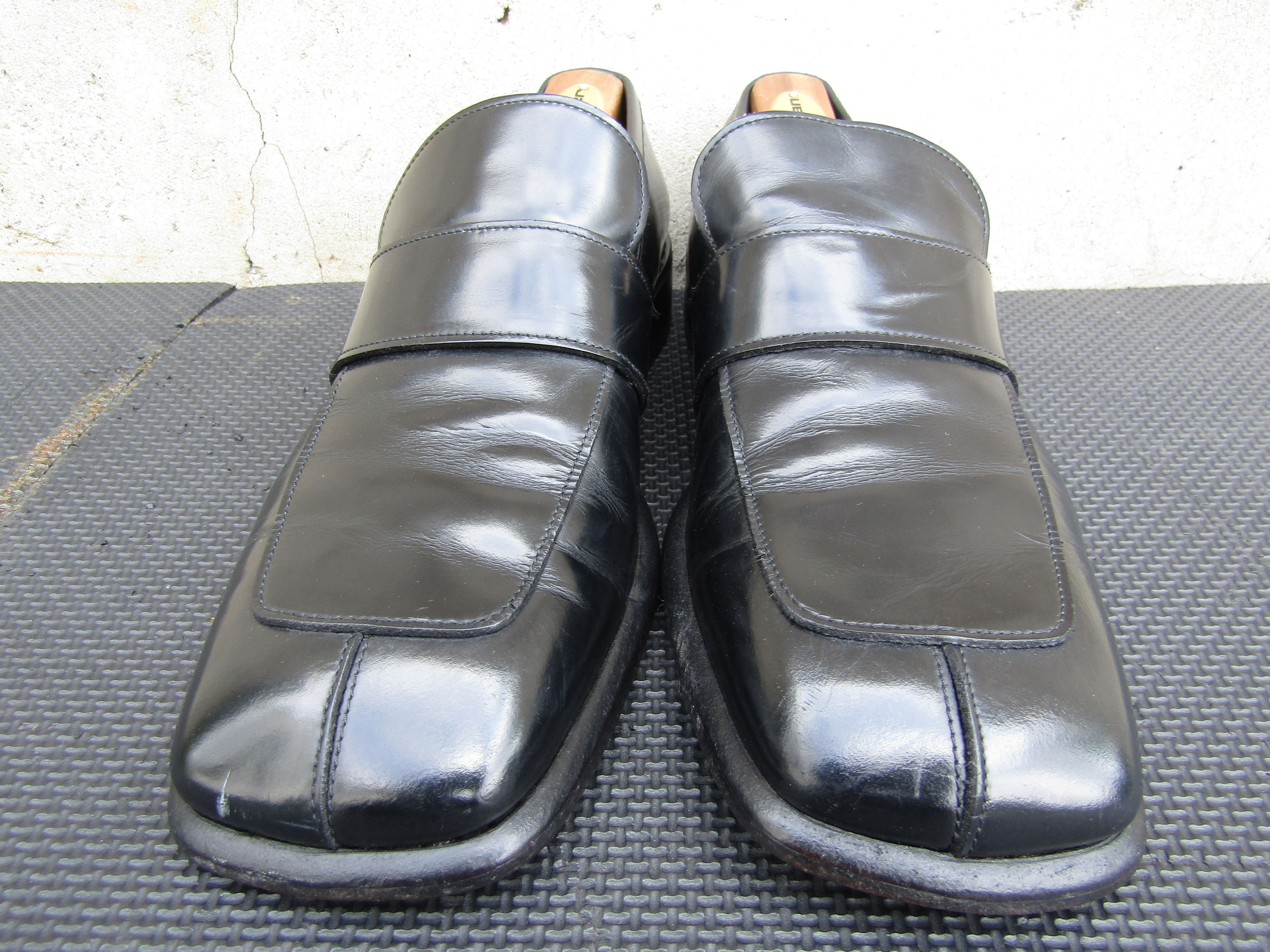 Gucci GUCCI Black Leather Slip On Tom Ford Era Loafers Mens Size US 7 / EU 40 - 3 Thumbnail