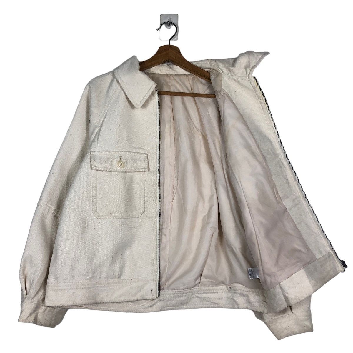 Japanese Brand 🔥Vintage Wool Work Chore Jacket GU Japan Issey Miyake Size US XL / EU 56 / 4 - 11 Thumbnail