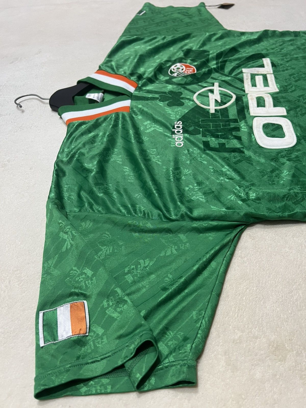 Adidas Ireland 1994 Adidas Home Jersey Vintage Size US XL / EU 56 / 4 - 4 Thumbnail