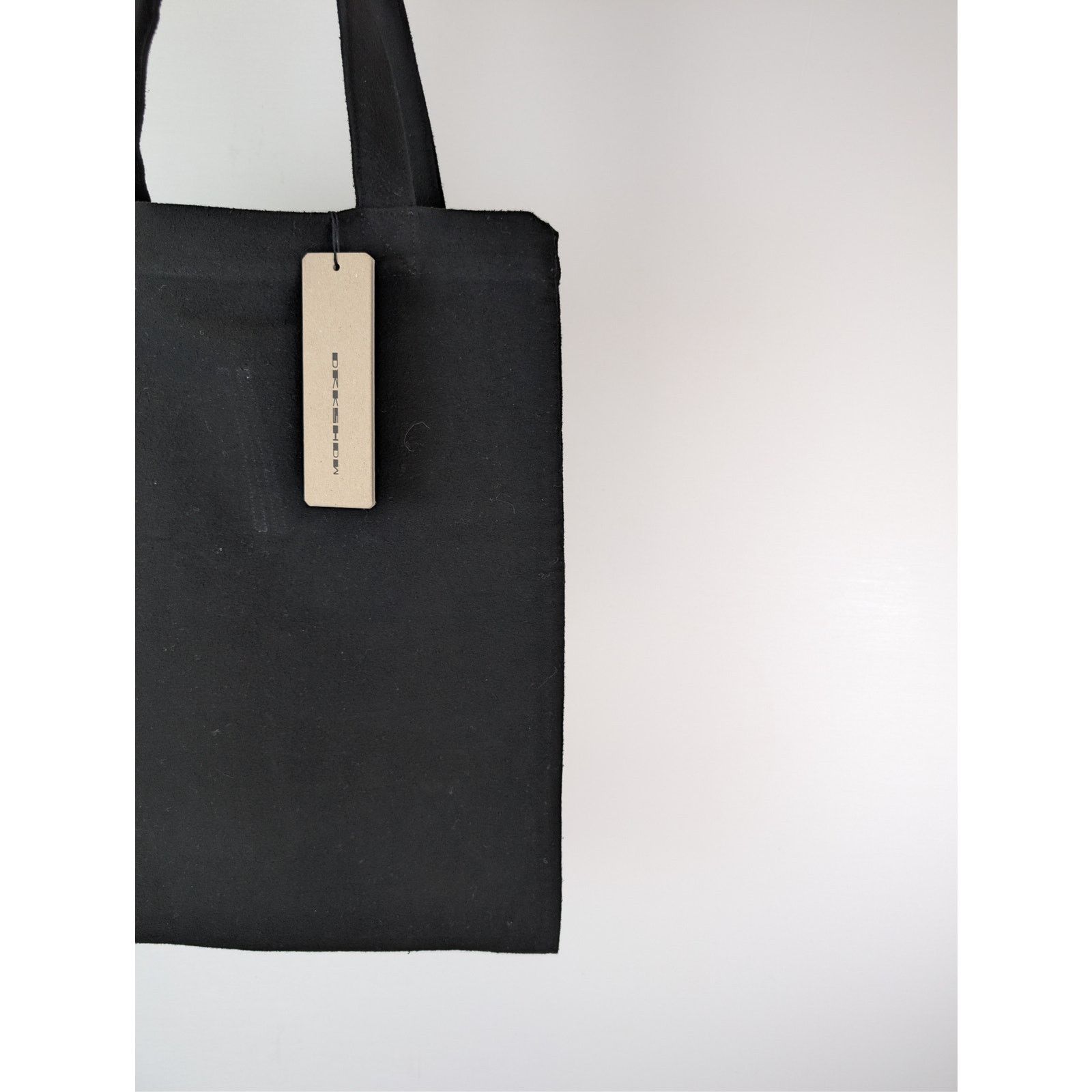 Rick Owens Drkshdw o1rshd1 Size: OS / cotton canvas shopper tote bag in Black Size ONE SIZE - 10 Thumbnail
