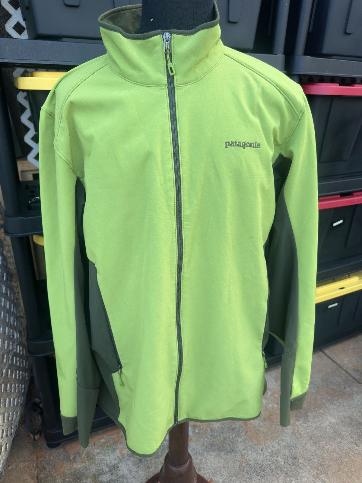 Patagonia Adze Hybrid Jacket Men’s XXL Polartec Green