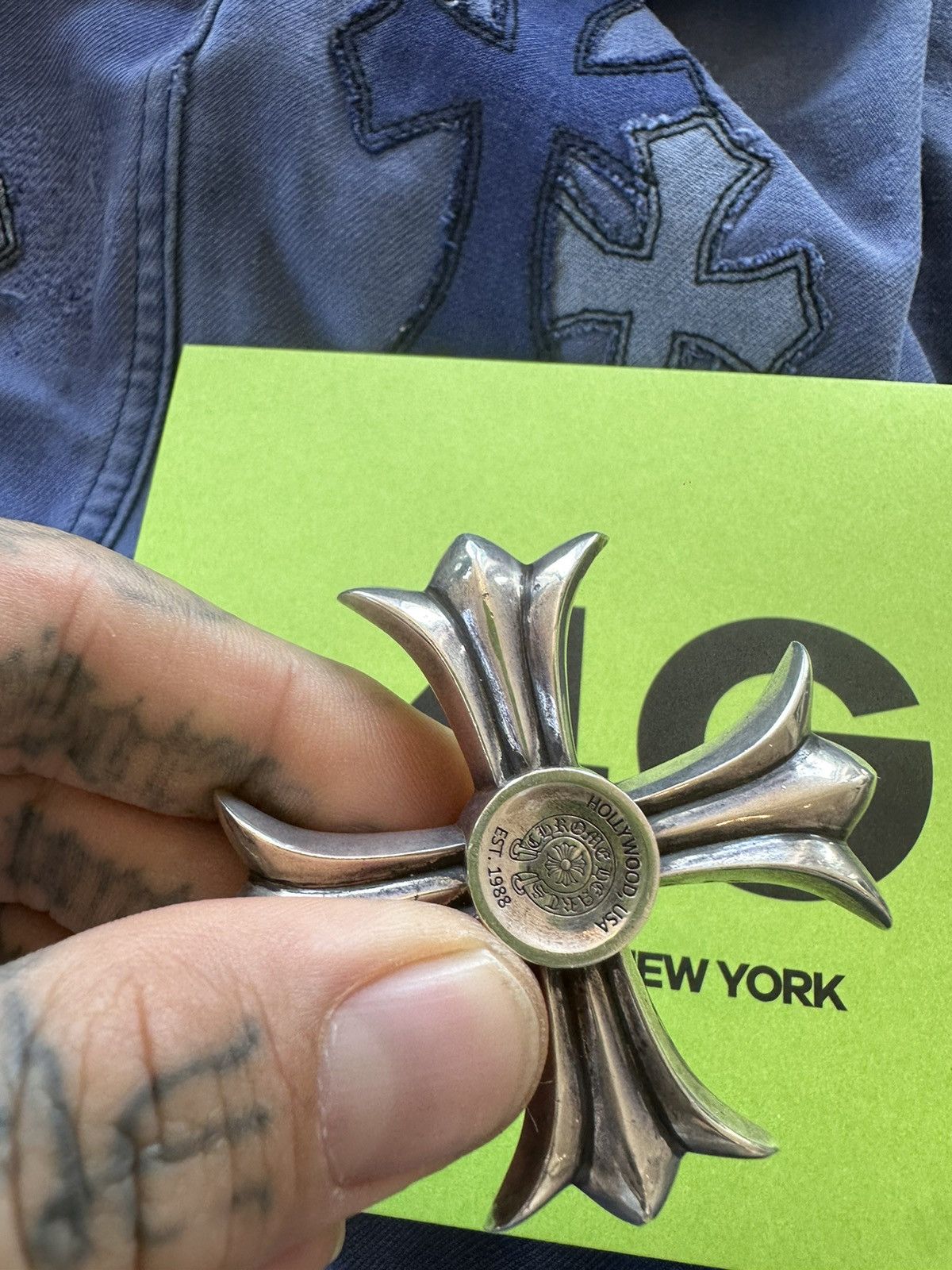 Chrome Hearts Chrome Hearts Cross Plus SOLID SILVER FIDGET SPINNER Size ONE SIZE - 14 Thumbnail