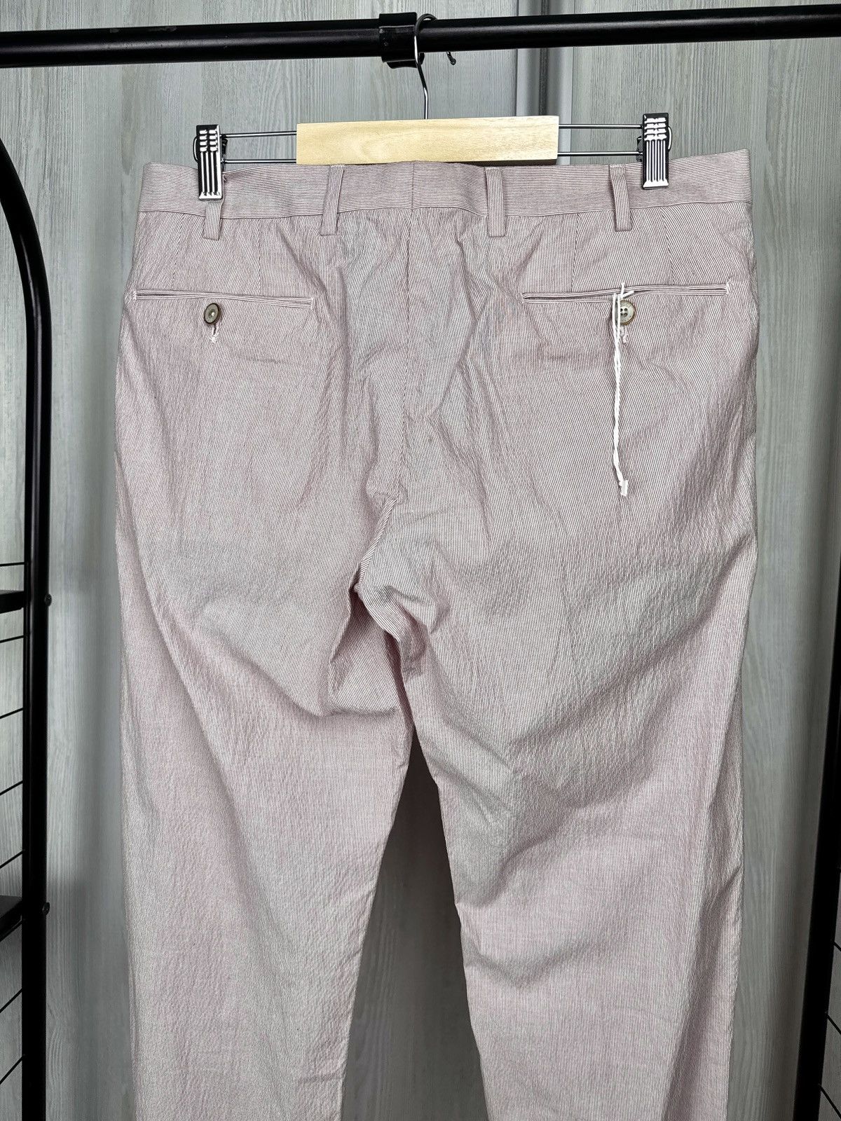 Boggi Boggi Milano Deadstock red striped cotton chino pants Size US 34 / EU 50 - 8 Thumbnail