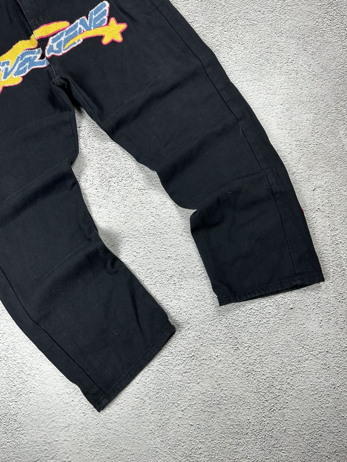 Japanese Brand Crazy Y2K Denim Jeans Pants SK8 Baggy BBC Style Logo Rap Size US 36 / EU 52 - 4 Thumbnail