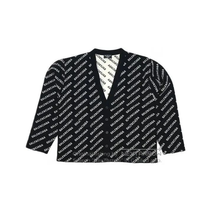 Balenciaga Balenciaga SS22 Black Logo Long Sleeve Knitwear. Size US M / EU 48-50 / 2 - 2 Thumbnail