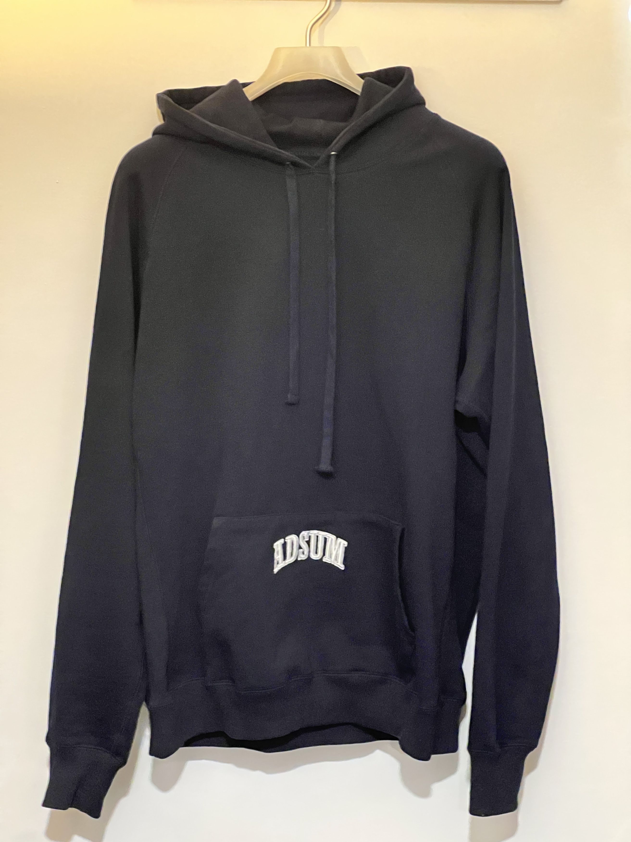 Adsum Adsum FW18 Washed Collegiate Popover Hoodie (L) Navy Size US L / EU 52-54 / 3 - 1 Thumbnail