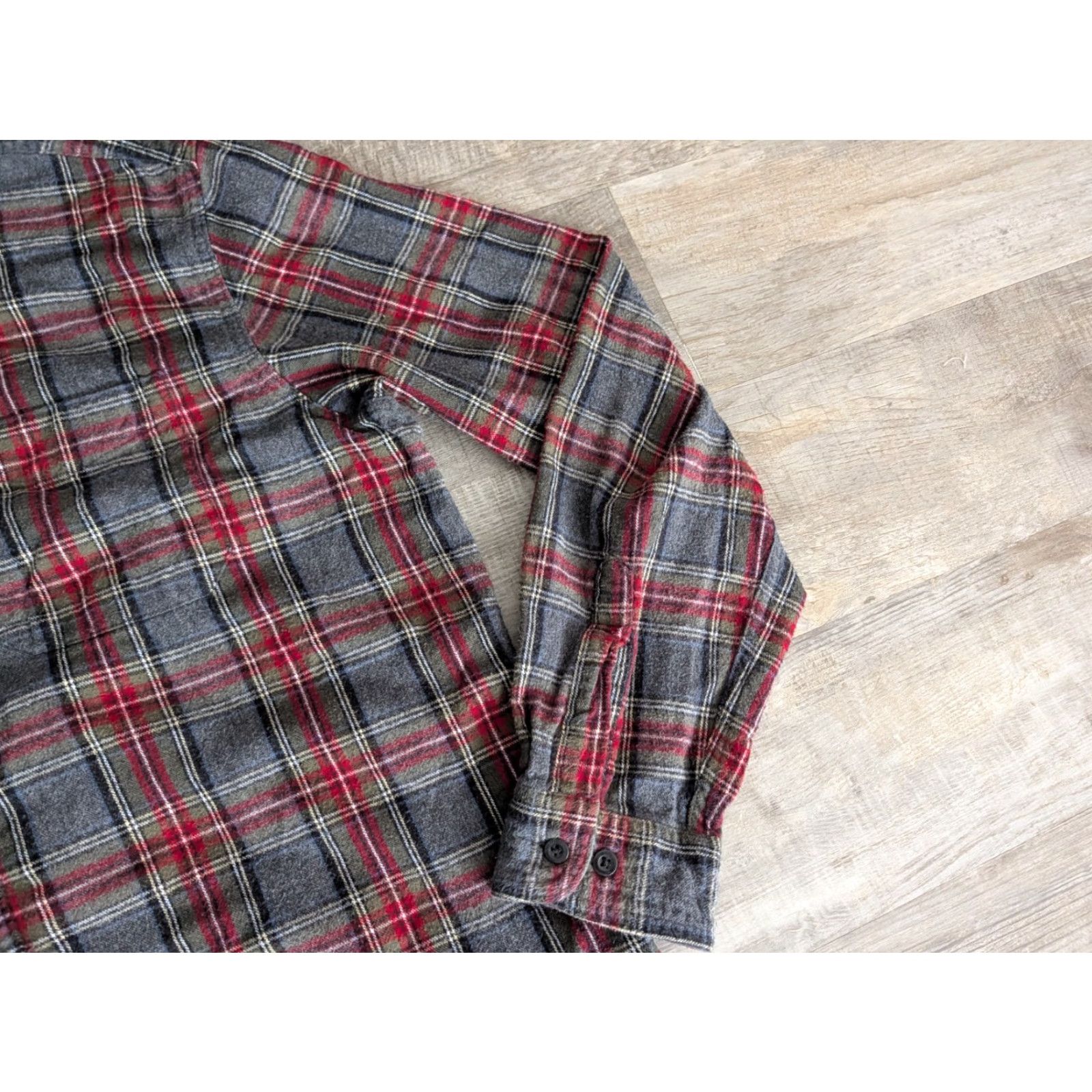 Vintage LL Bean Button-Up Shirt Men Large L Flannel Plaid Soft Long Sleeve Casual Workwear Size US L / EU 52-54 / 3 - 3 Thumbnail