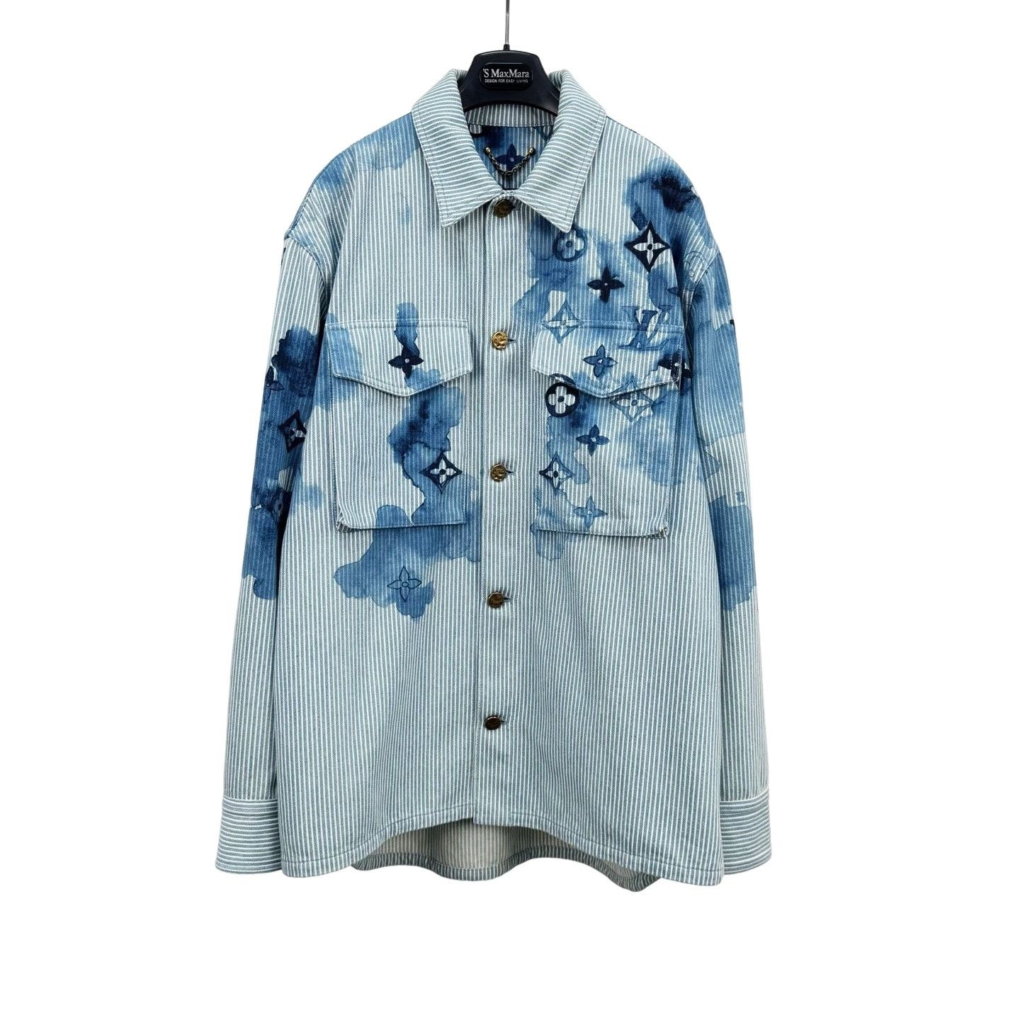 Louis Vuitton Louis Vuitton Watercolor Monogram Denim Shirt US M Size US M / EU 48-50 / 2 - 1 Thumbnail