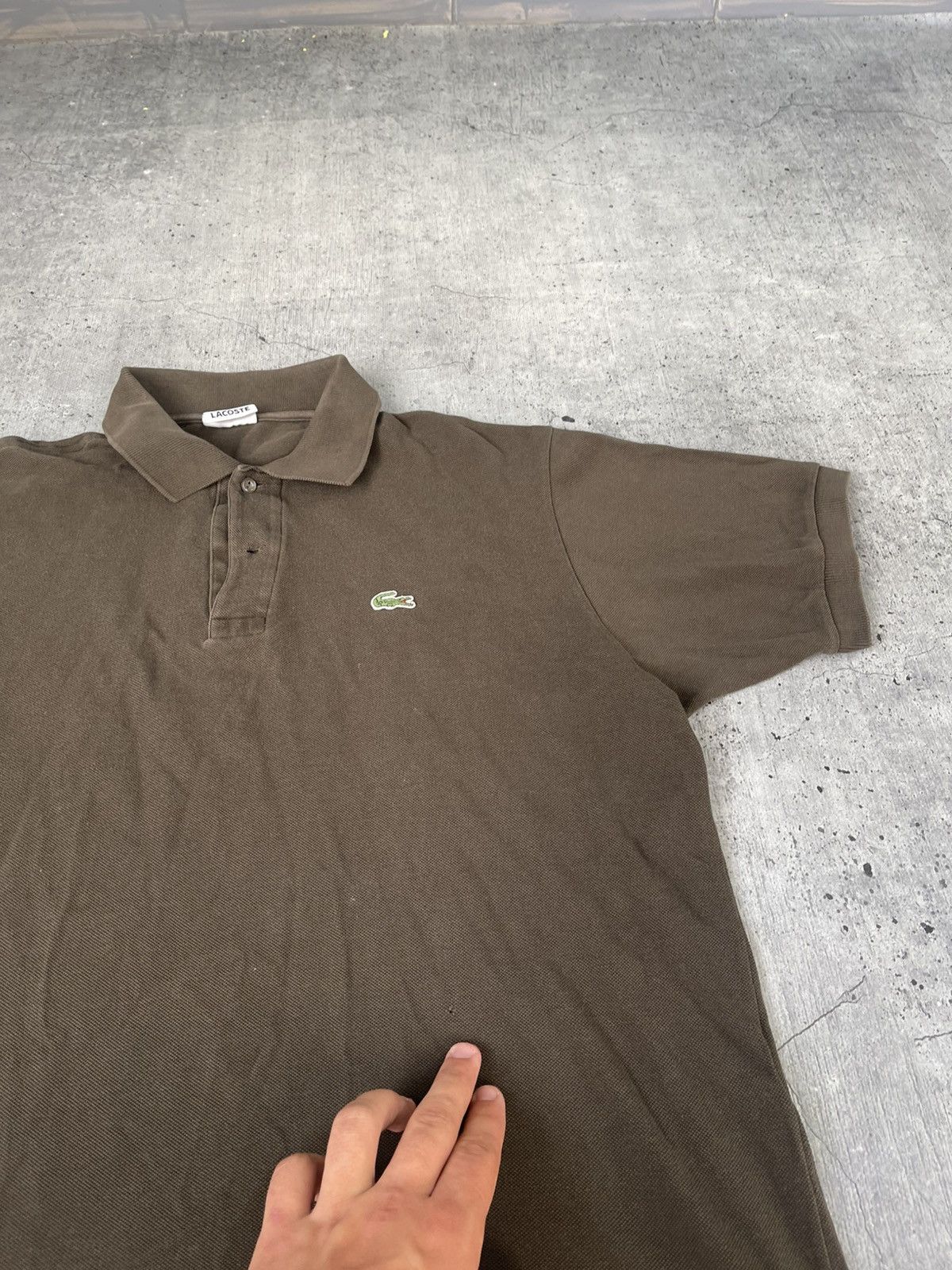 Lacoste Vintage Lacoste polo T shirt brown retro 90s 80s y2k tee Size US XL / EU 56 / 4 - 3 Thumbnail