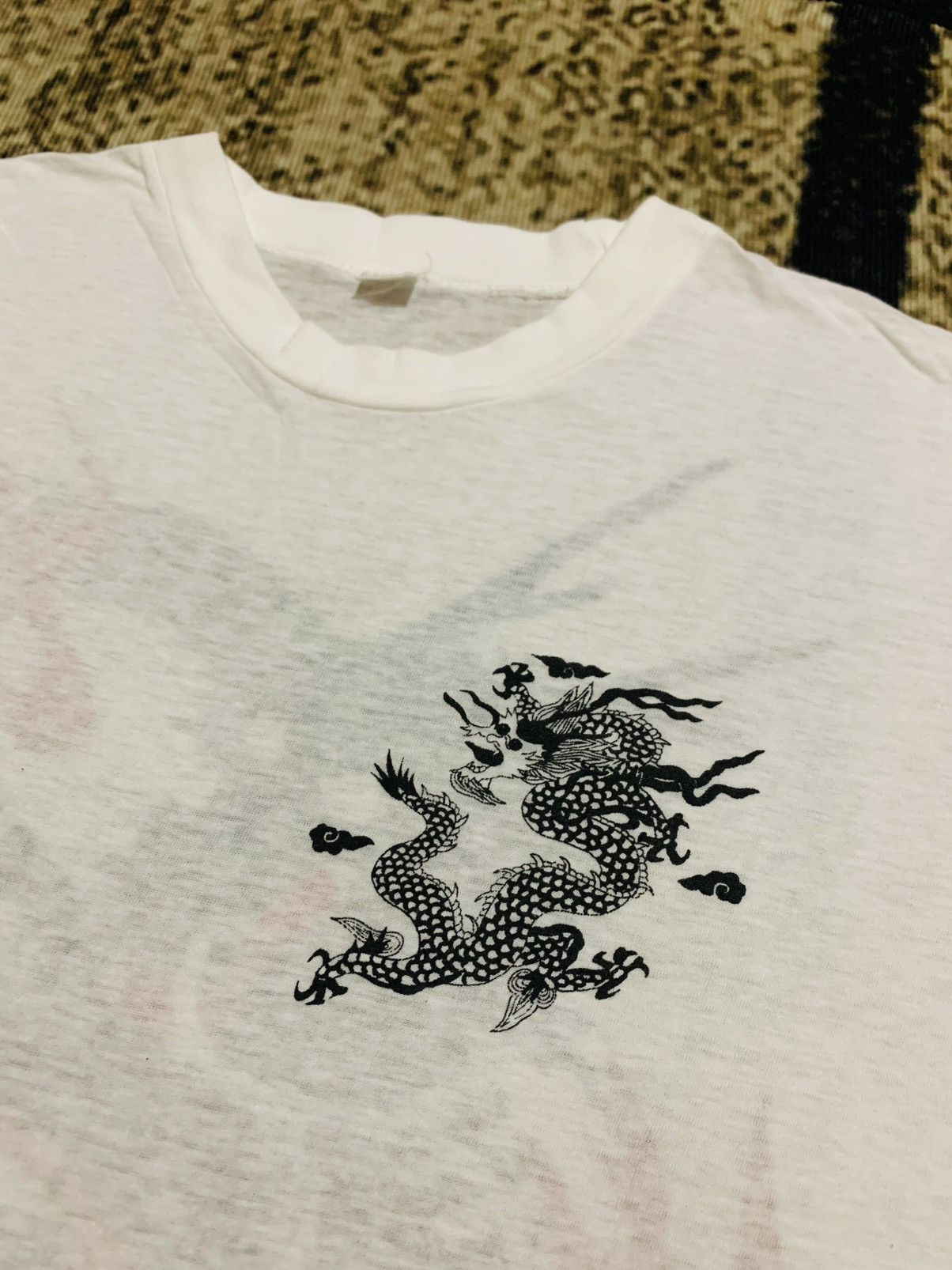 Japanese Brand LAST DROP#Vintage Traditional Japanese Dragon Single Stitch Size US M / EU 48-50 / 2 - 7 Thumbnail