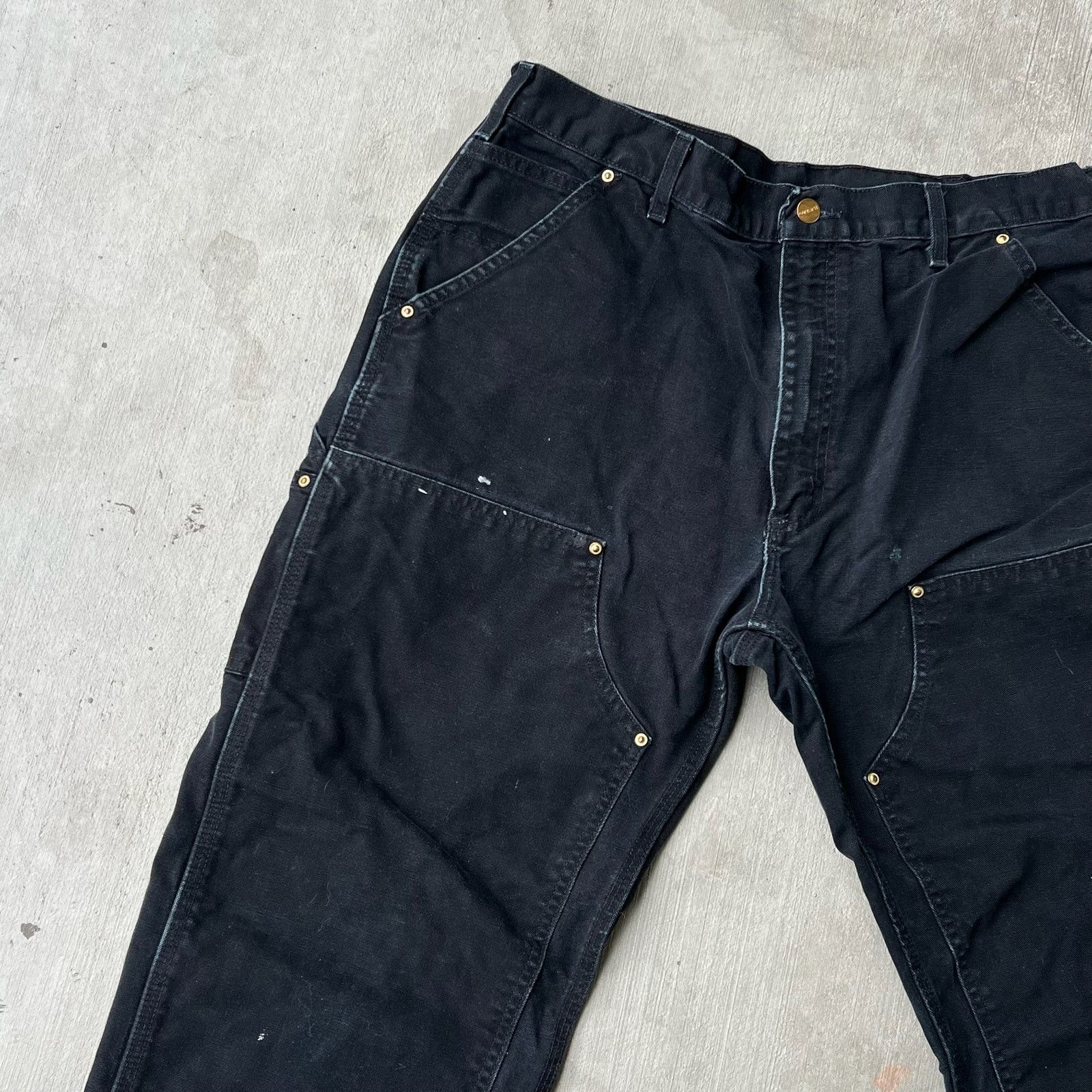 Carhartt × Vintage Carhartt black double knee work wear carpenter pants Size US 34 / EU 50 - 3 Thumbnail
