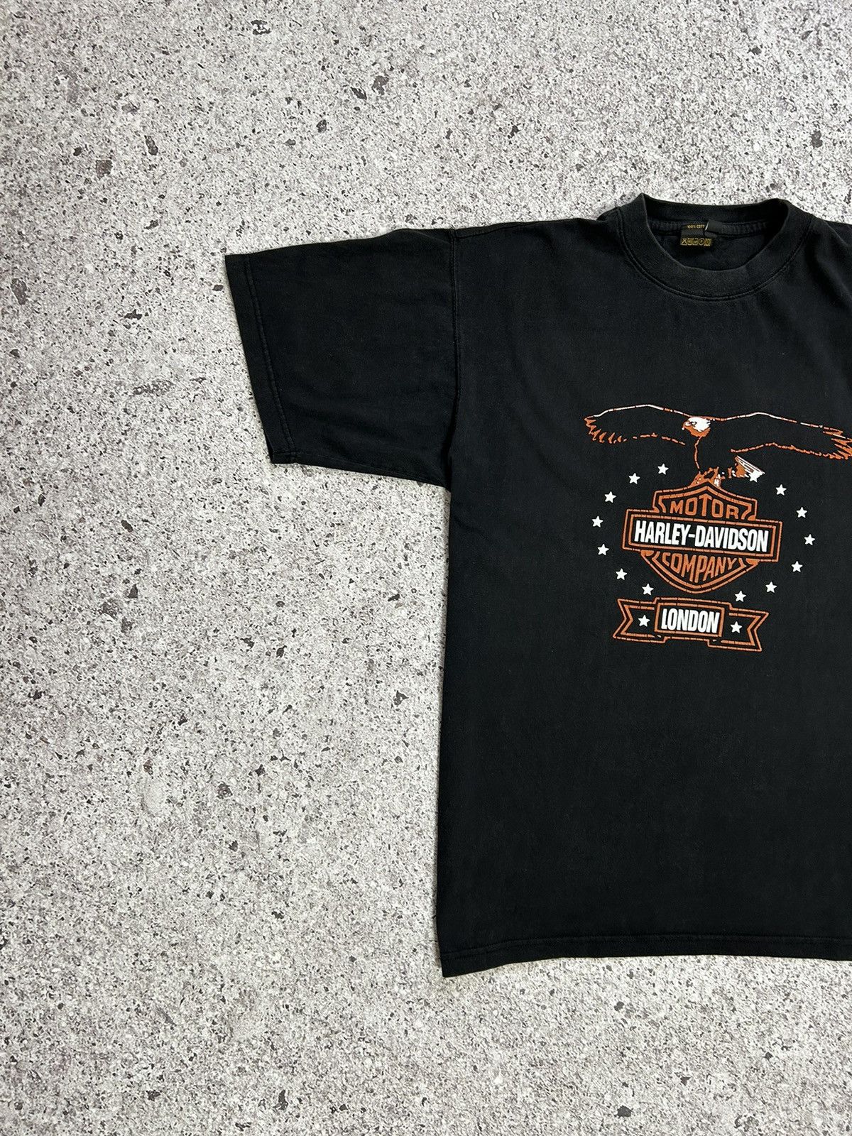 Band Tees × Harley Davidson × Vintage 🦅 Vintage Harley Davidson London Logo Eagle T-Shirt Size US XXL / EU 58 / 5 - 3 Thumbnail