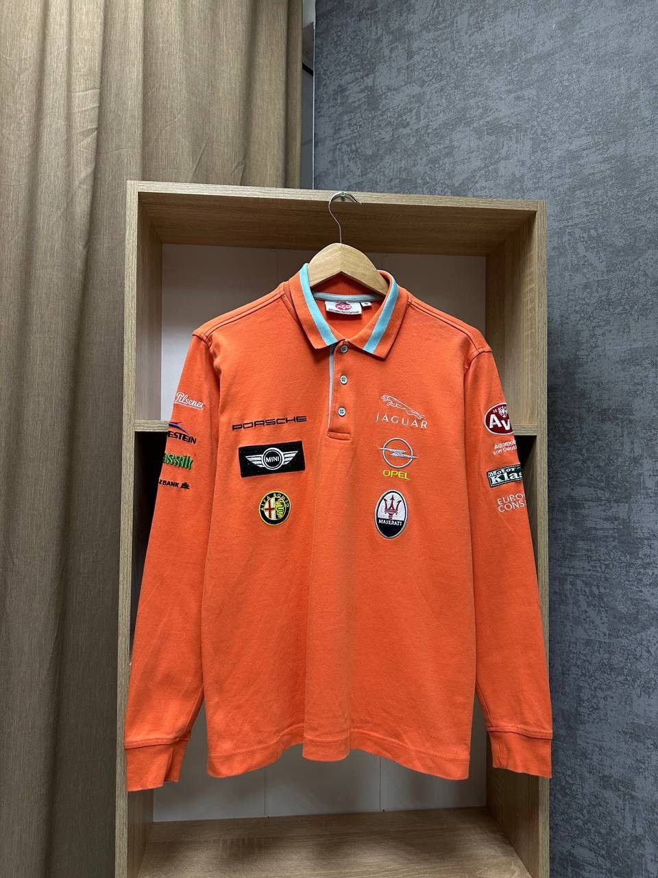 Formula 1 × Vintage Vintage Porsche Racing Jaguar Orange Rugby Shirt Size US S / EU 44-46 / 1 - 2 Thumbnail