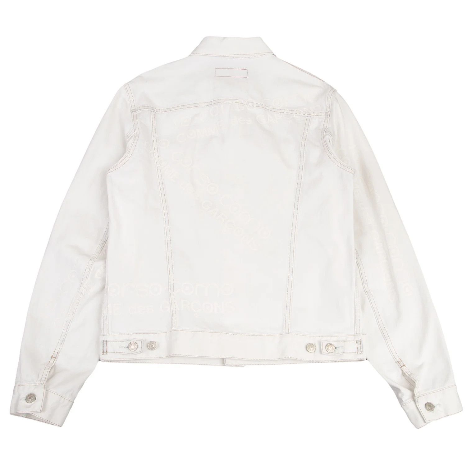 Junya Watanabe White 3rd Dyed Corsocomo Print Denim Jacket L Size US L / EU 52-54 / 3 - 1 Thumbnail