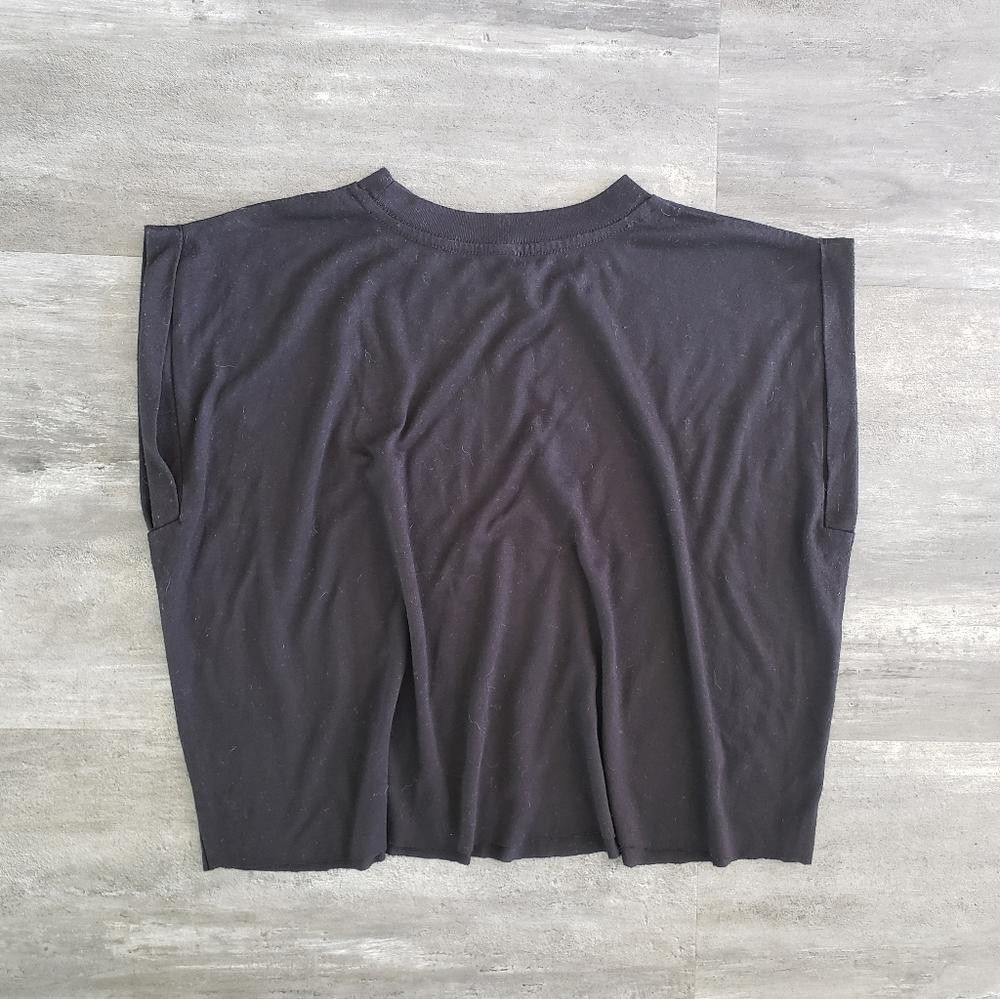 Designer Black ENCE Cropped Boxy Sleeve Size M / US 6-8 / IT 42-44 - 2 Thumbnail