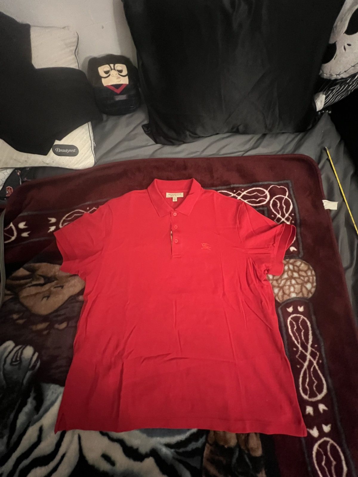 Burberry Burberry Red Polo Size US XXL / EU 58 / 5 - 1 Thumbnail