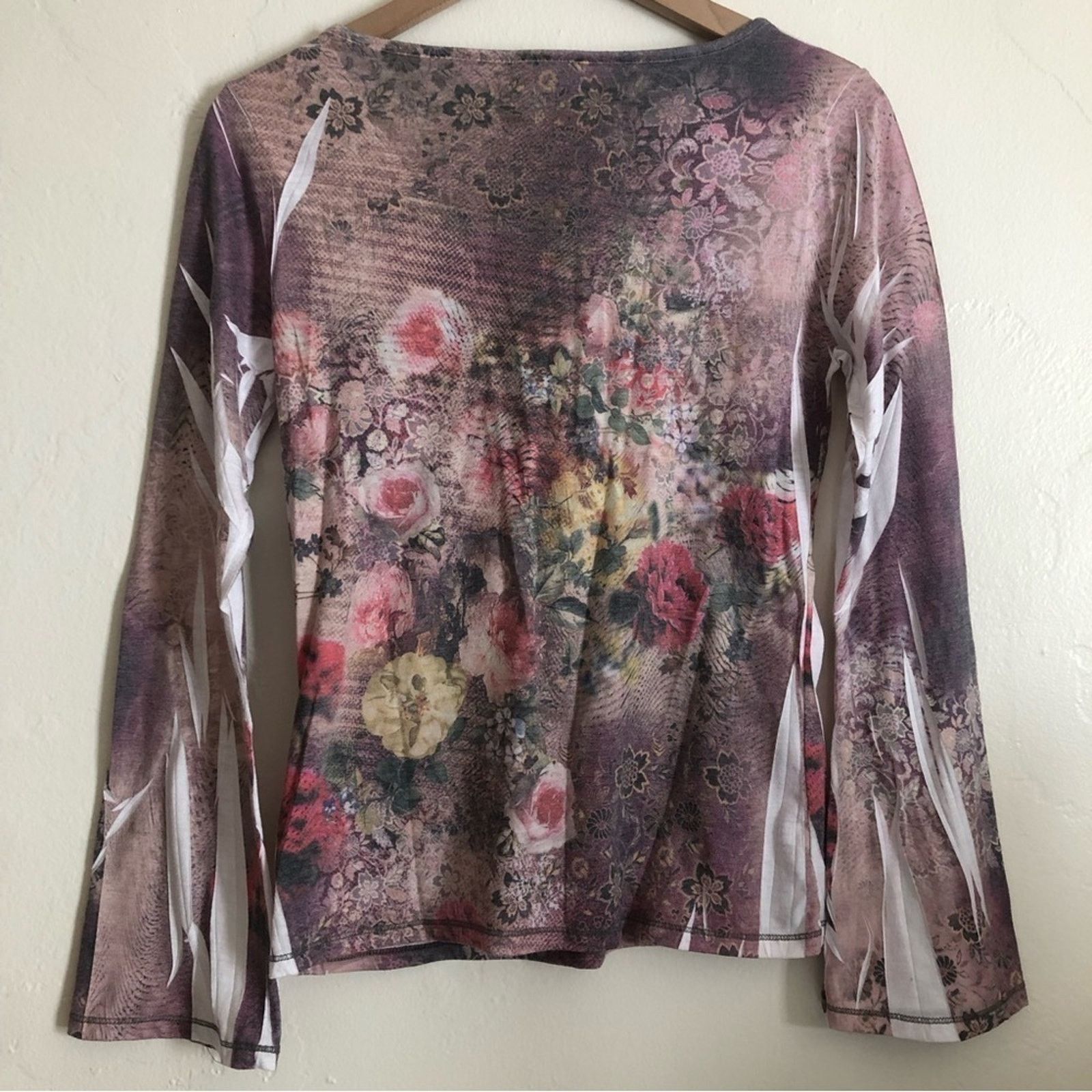 Other Goa Los Angeles Embroidered Boho Long Bell Sleeve Blouse Top Size M / US 6-8 / IT 42-44 - 7 Thumbnail