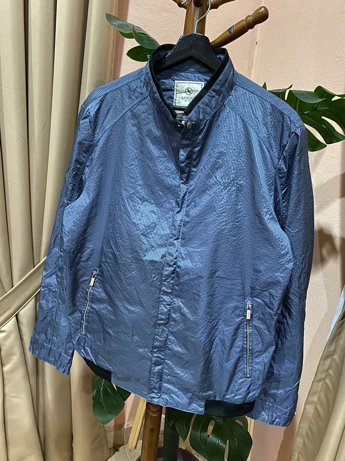 Japanese Brand Aiglat Lightweight Nylon Jacket - Modern Style Functionality Size US L / EU 52-54 / 3 - 2 Thumbnail