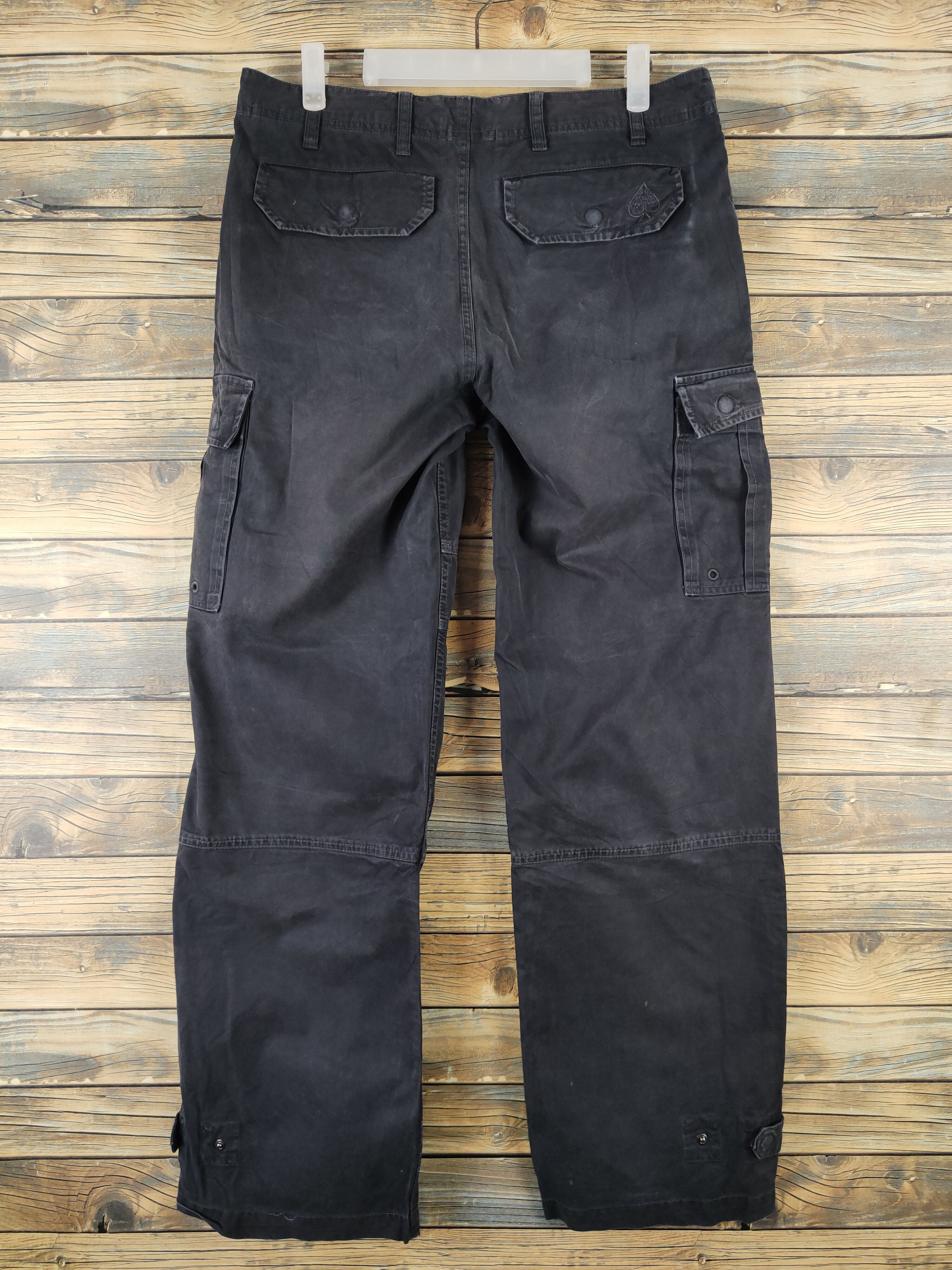 291295=Homme DL 291295 Homme Black Multipocket Tactical Cargo Pants #1335 Size US 32 / EU 48 - 8 Thumbnail