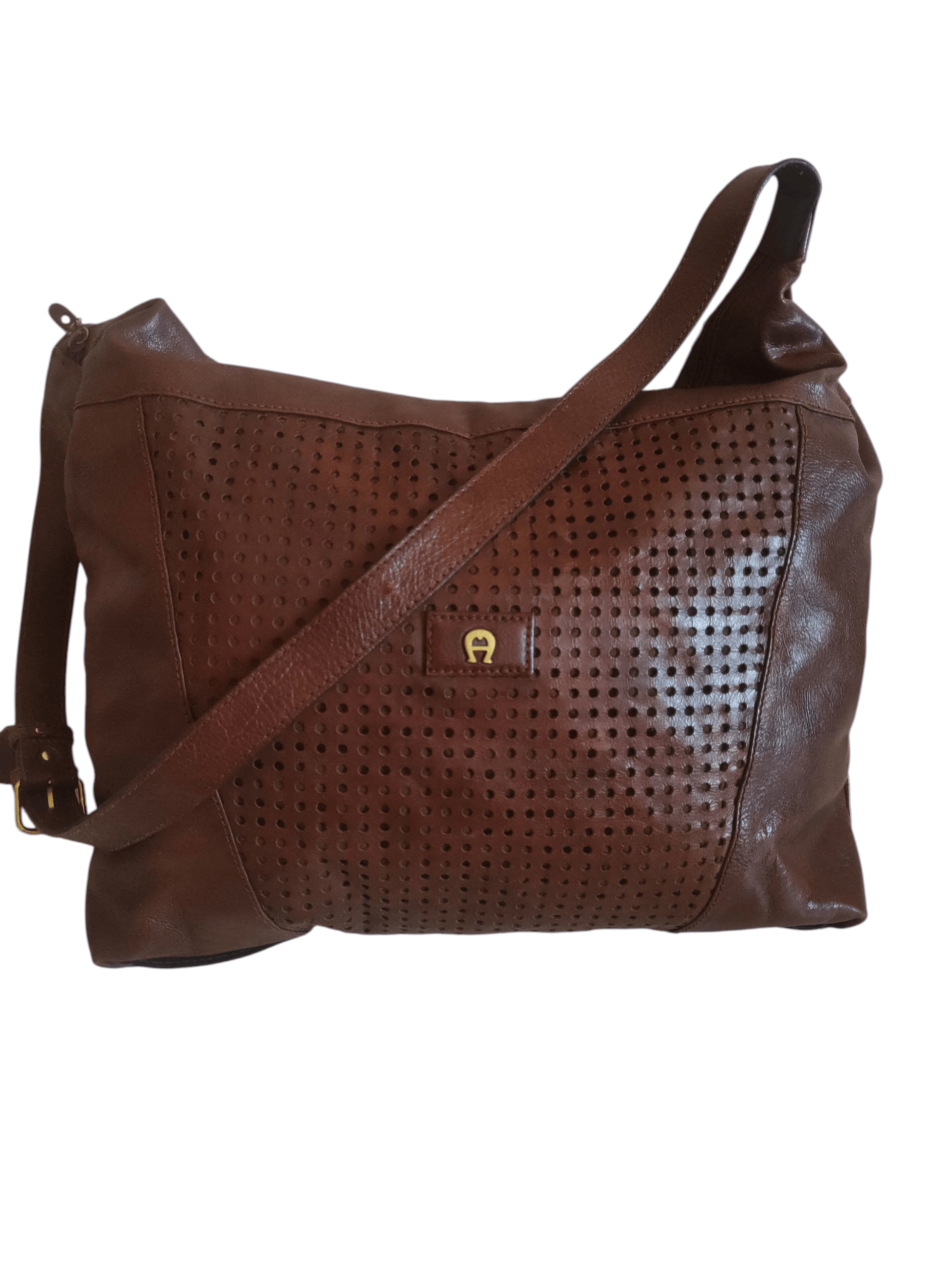 Etienne Aigner Etienne Aigner 70s Woven Leather Top Handle Travel Bag Size ONE SIZE - 4 Thumbnail