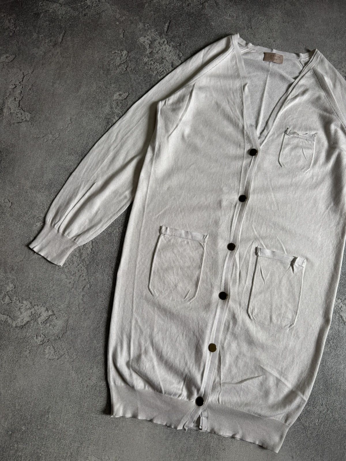 Lanvin Lanvin casual long cardigan sweater knitwear jumper pullover Size L / US 10 / IT 46 - 7 Thumbnail