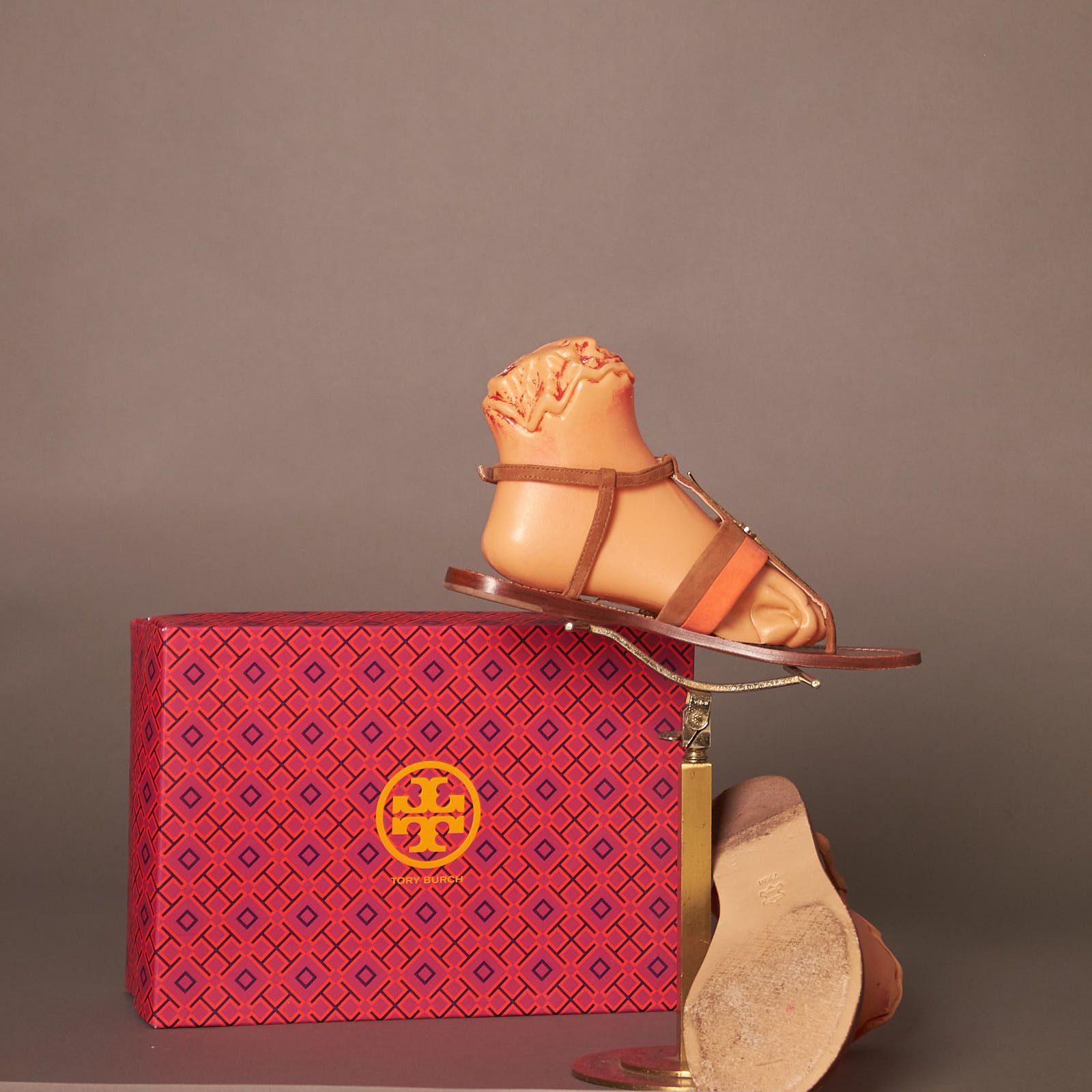 Tory Burch Tory Burch Suede Leather Sandals Shoes Size US 7.5 / IT 37.5 - 5 Thumbnail