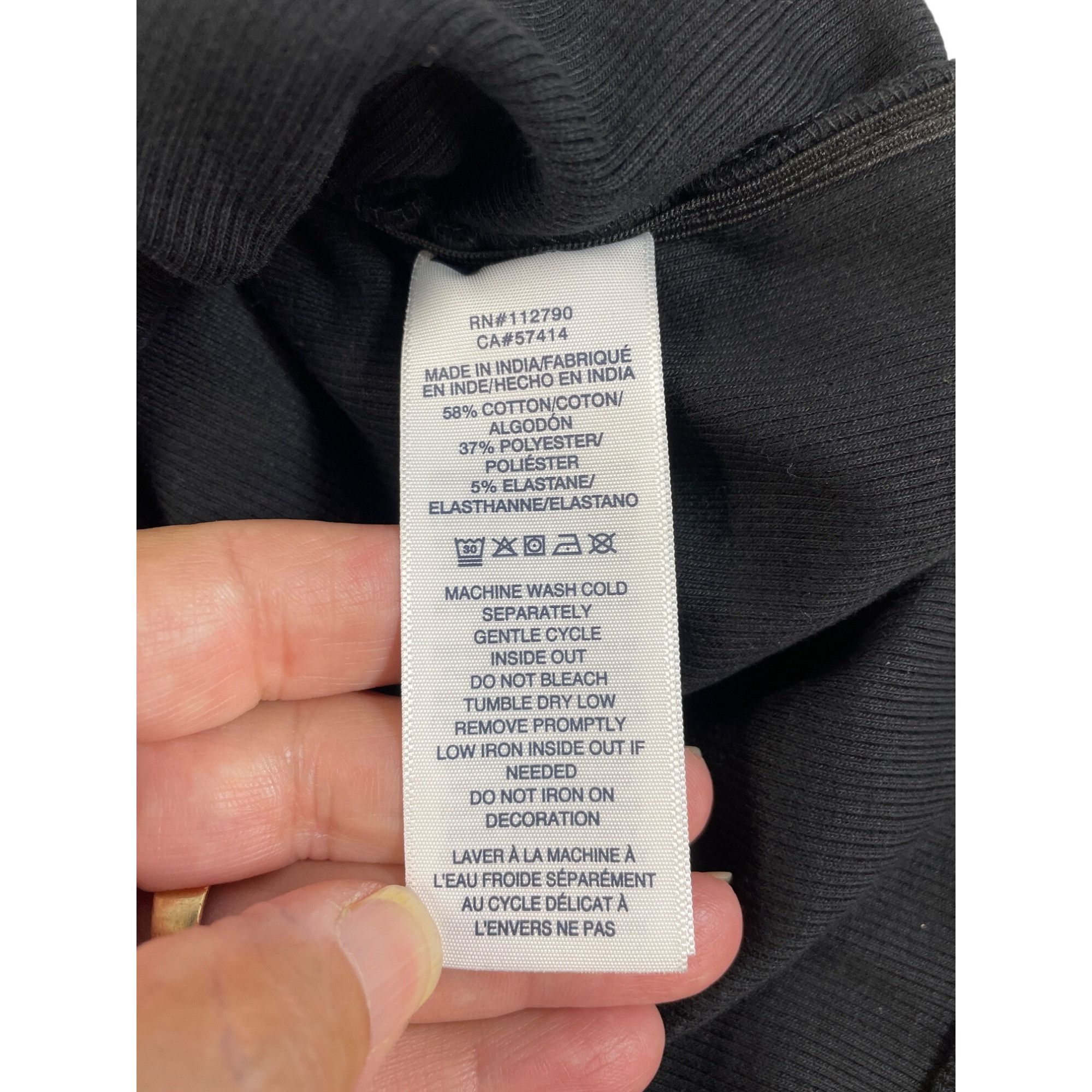 True Religion True Religion Womens Black HS Side Ruch Dress Size L SKU 908 Size L / US 10 / IT 46 - 9 Thumbnail
