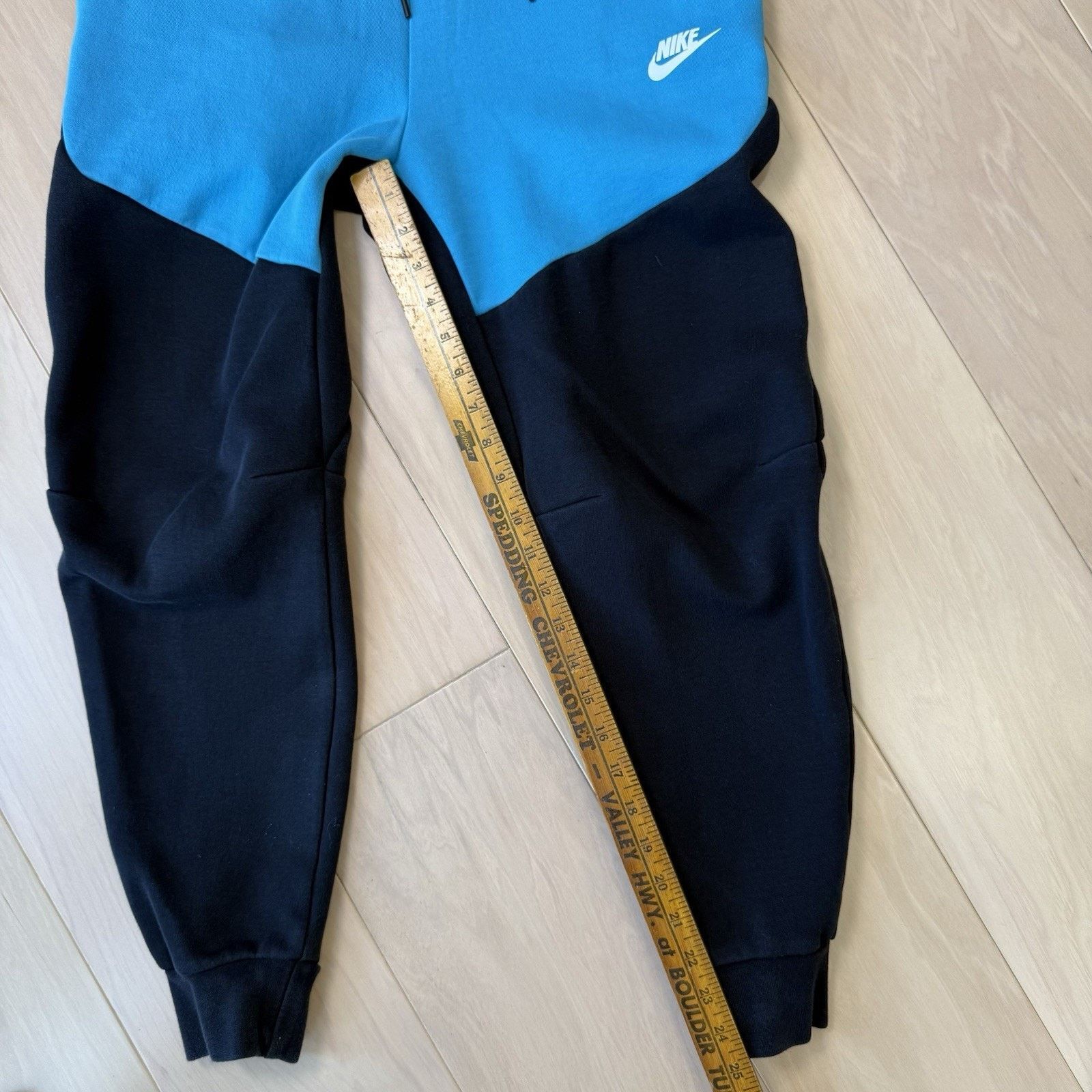 Nike Nike Tech Fleece Joggers Small Black Blue Sweatpants Size US 27 - 8 Thumbnail