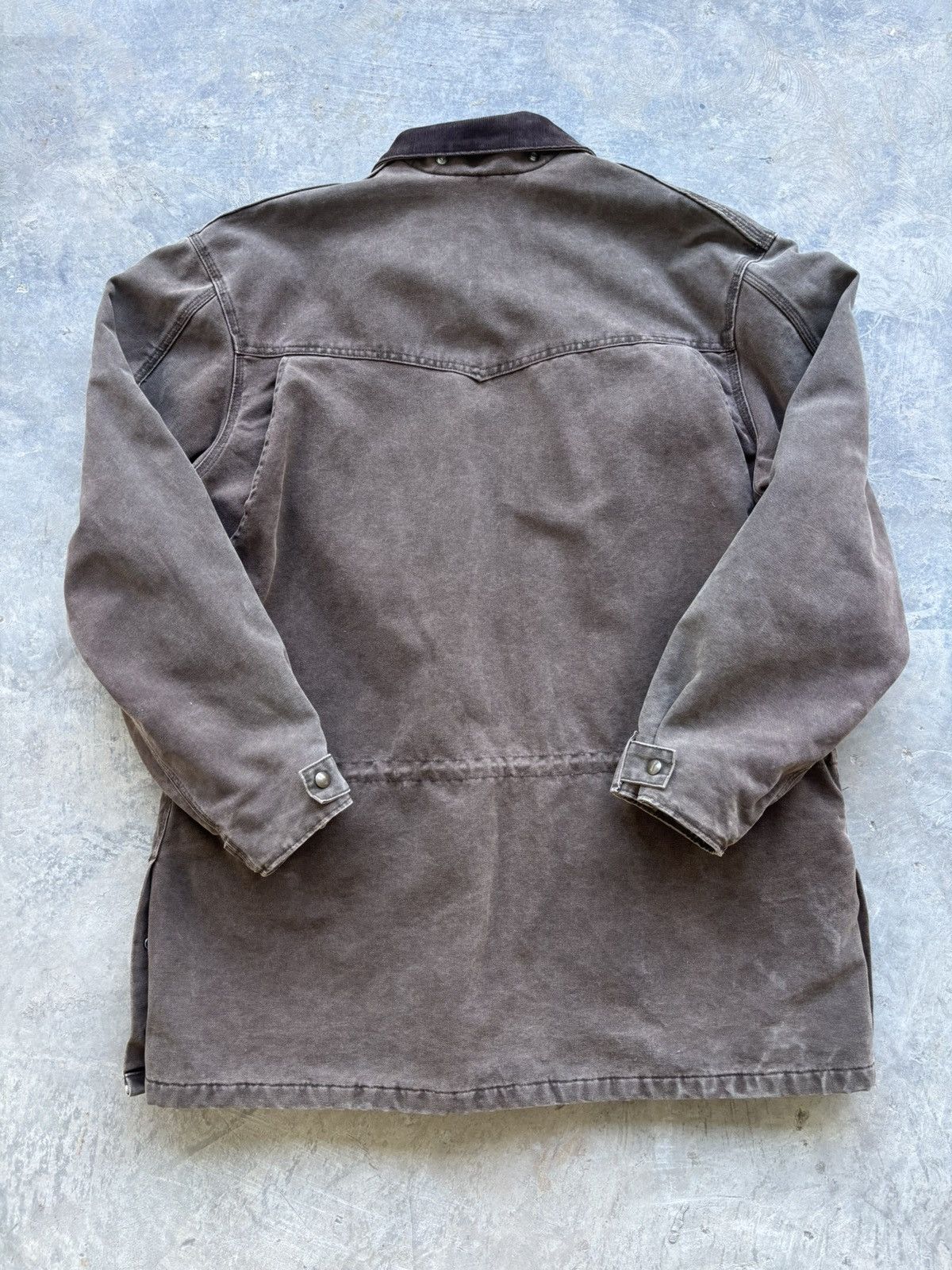 Carhartt × Vintage Vintage Carhartt Cedar Brown Chore Jacket Size US XL / EU 56 / 4 - 7 Thumbnail