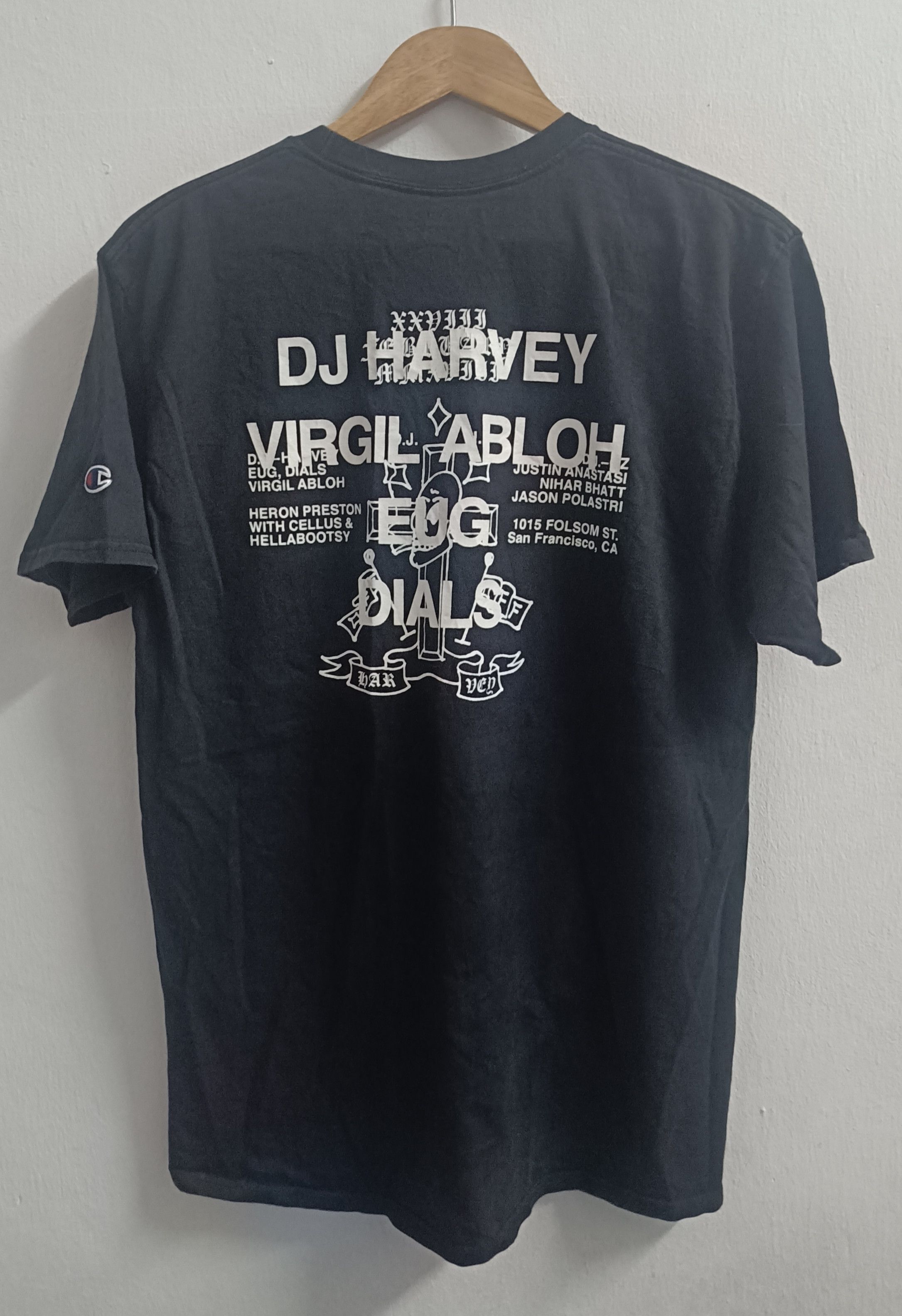 Champion 🔥🔥 Rare Virgil Abloh x Dj Harvey x Heron Preston Tee Size US L / EU 52-54 / 3 - 1 Thumbnail