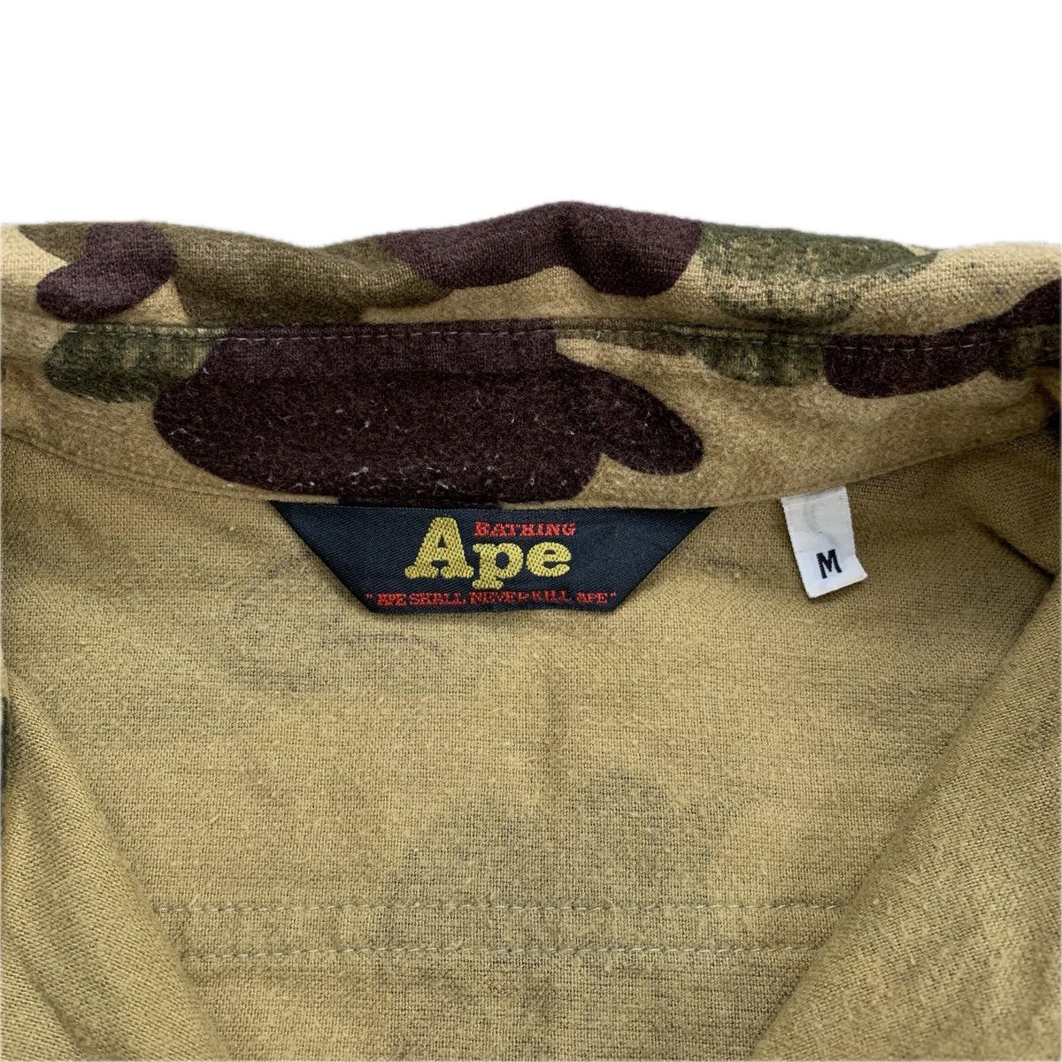 Bape × Vintage Vintage A Bathing Ape Iconic Camouflage Flanel Shirt Size US M / EU 48-50 / 2 - 6 Thumbnail