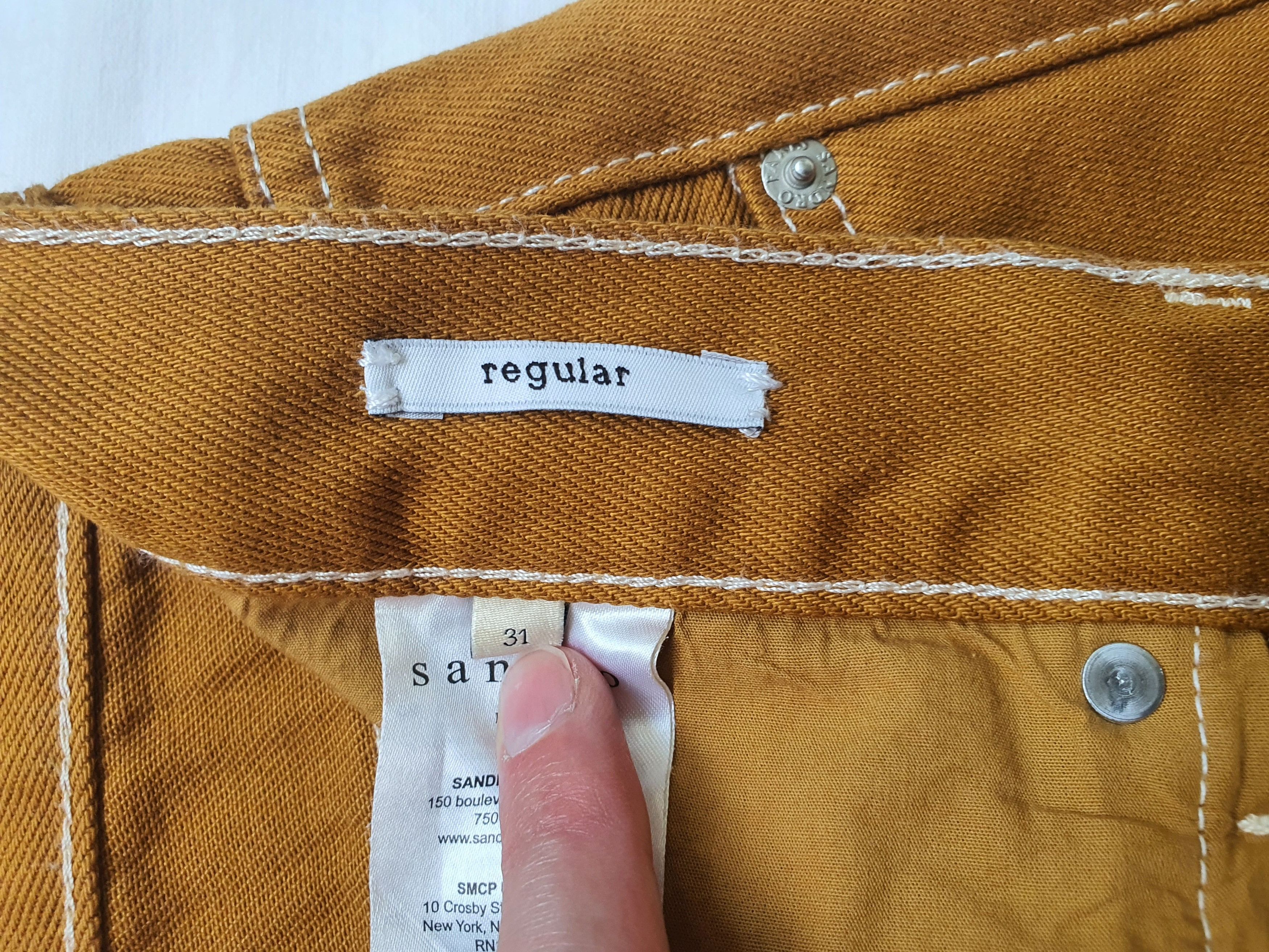 Sandro Regular Fit Denim Jeans (Code: P6468S) - Caramel - Sz W31 Size US 31 - 5 Thumbnail