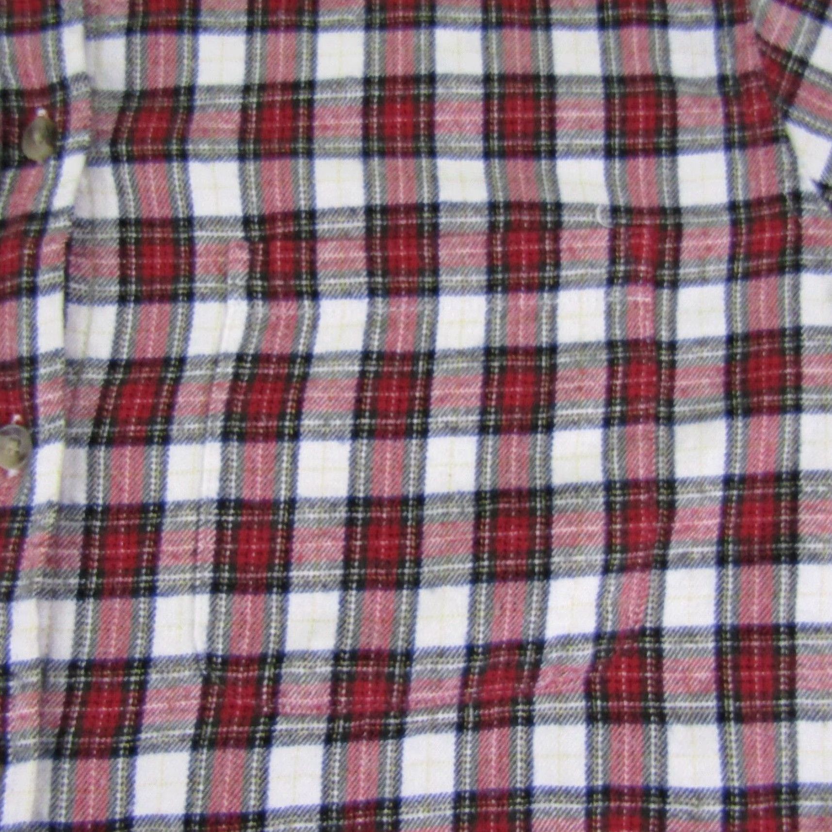 Marine Layer VINTAGE Marine Layer Women’s Flannel Shirt Casual Long Sleeve Button-Up Organic Cotton Red Plaid 90s Womens Size M / US 6-8 / IT 42-44 - 3 Thumbnail