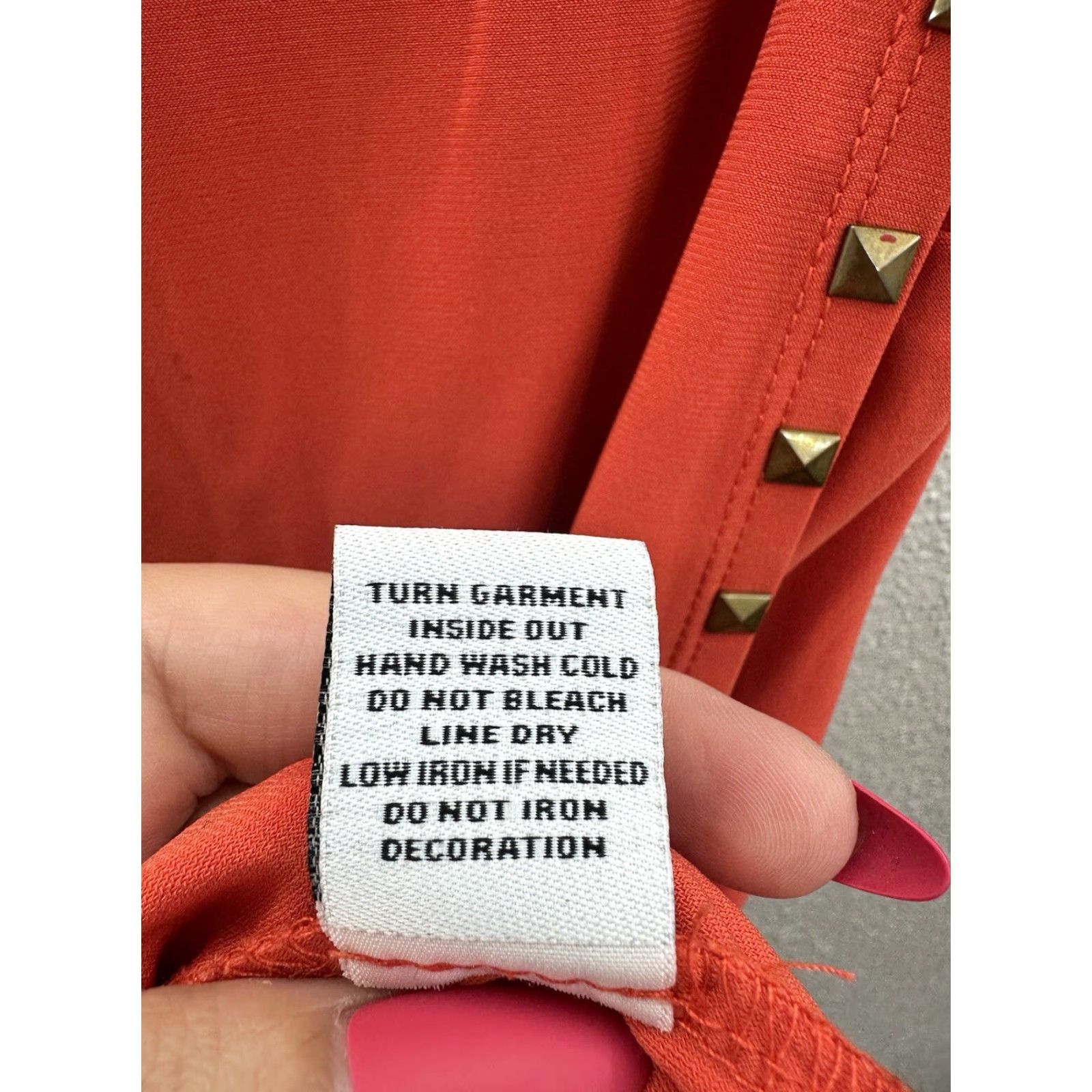 Vintage Emma & Michele Womens Dress Size Large Orange Midi Tank Dress Sleeveless Round Neck Casual Business Party/Cocktail Travel Workwear Size L / US 10 / IT 46 - 7 Thumbnail