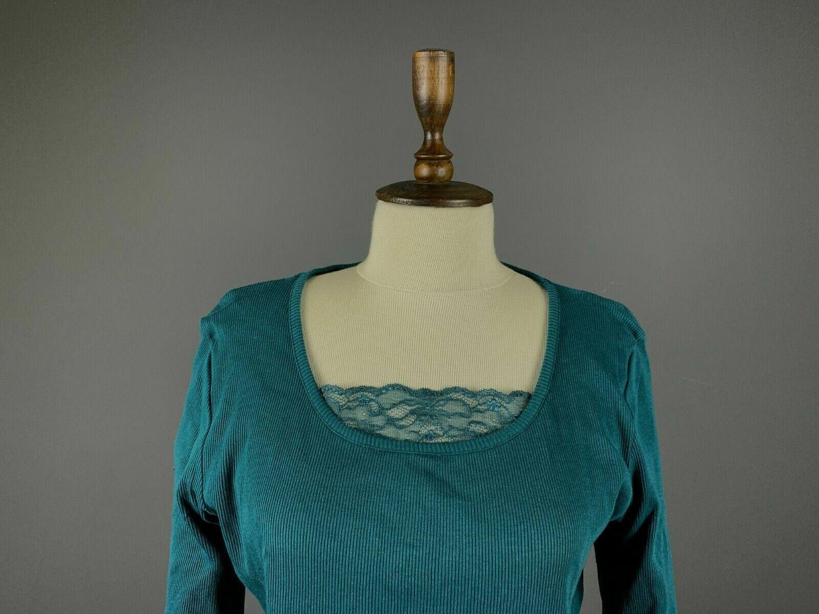 Designer Deerberg by Oska Blue Long Sleeve Top Blouse Size XL Size XL / US 12-14 / IT 48-50 - 2 Thumbnail