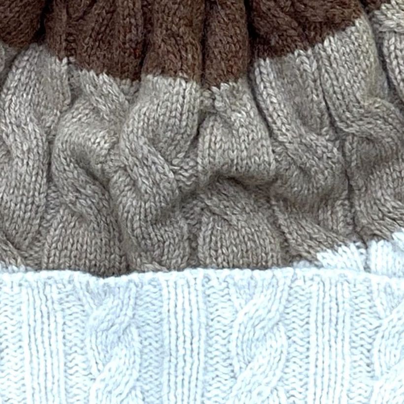 Patagonia Patagonia Breaks Pom Beanie Hat Womens One Size Knit Brown Merino Wool Blend Size ONE SIZE - 6 Thumbnail