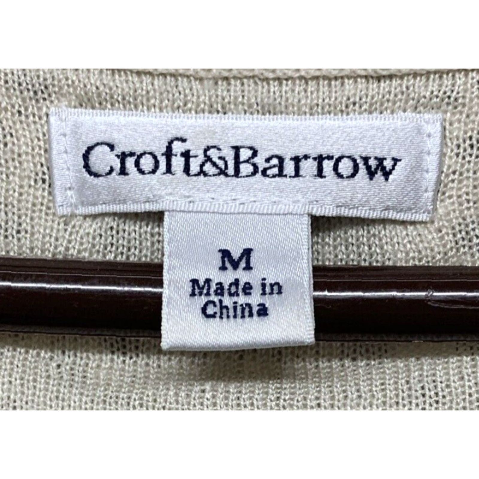 Croft & Barrow Croft & Barrow Women’s Long Sleeve Knitted Top Stripe Cream Blue Tones V-Neck M Blue Tan Women Knitted Top Stripe V-Neck Long Sleeve Croft & Barrow Size M / US 6-8 / IT 42-44 - 7 Thumbnail
