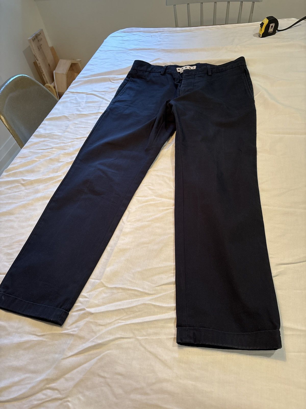 Marni Marni navy chinos, slim fitting pants. 100 % cotton Size US 34 / EU 50 - 4 Thumbnail